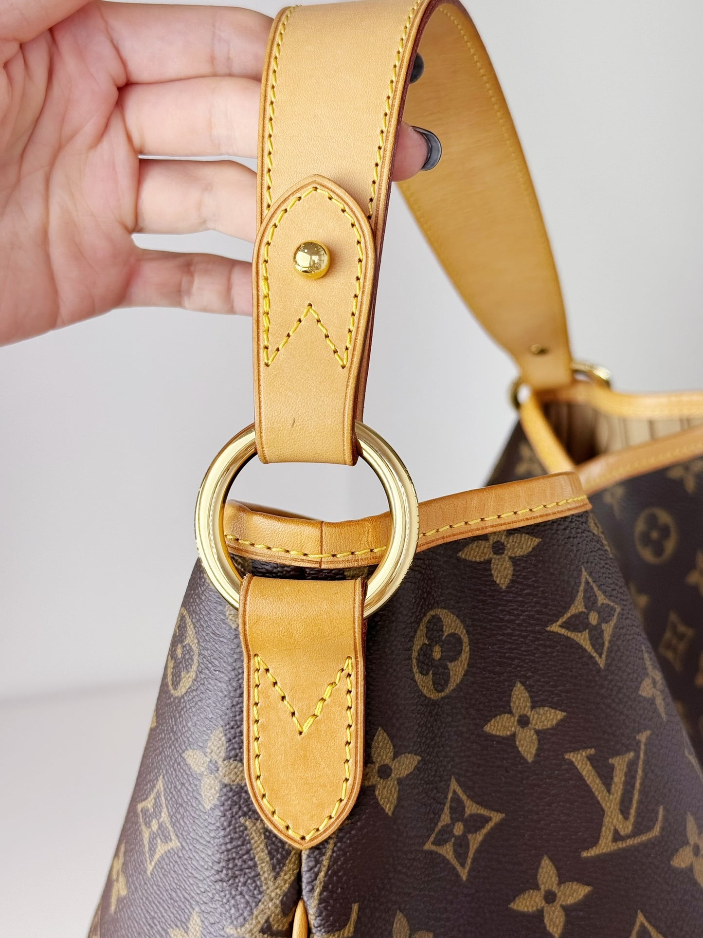 Louis Vuitton Vintage Delightful MM Tote Crossbody Bag