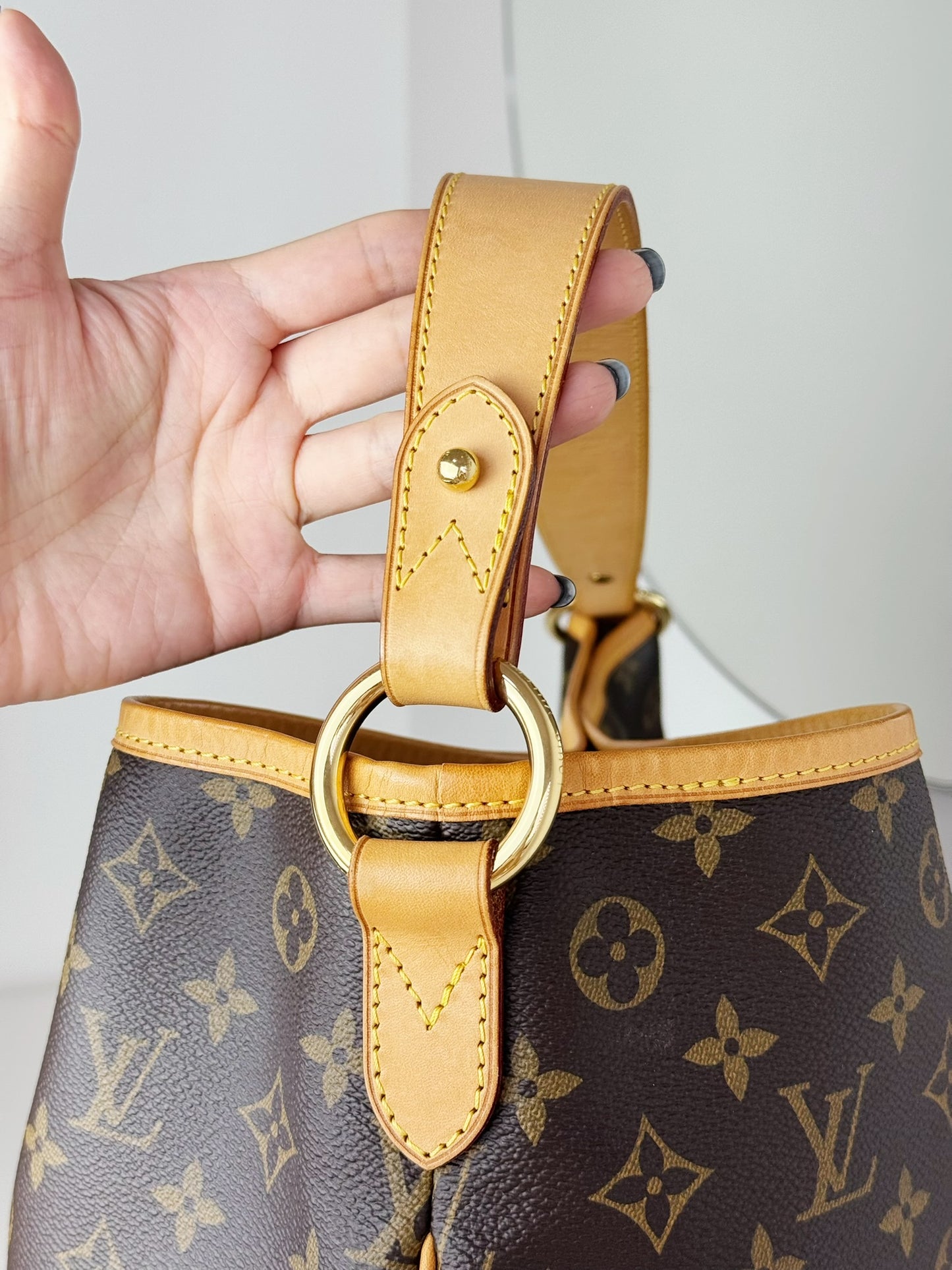 Louis Vuitton Vintage Delightful MM Tote Crossbody Bag