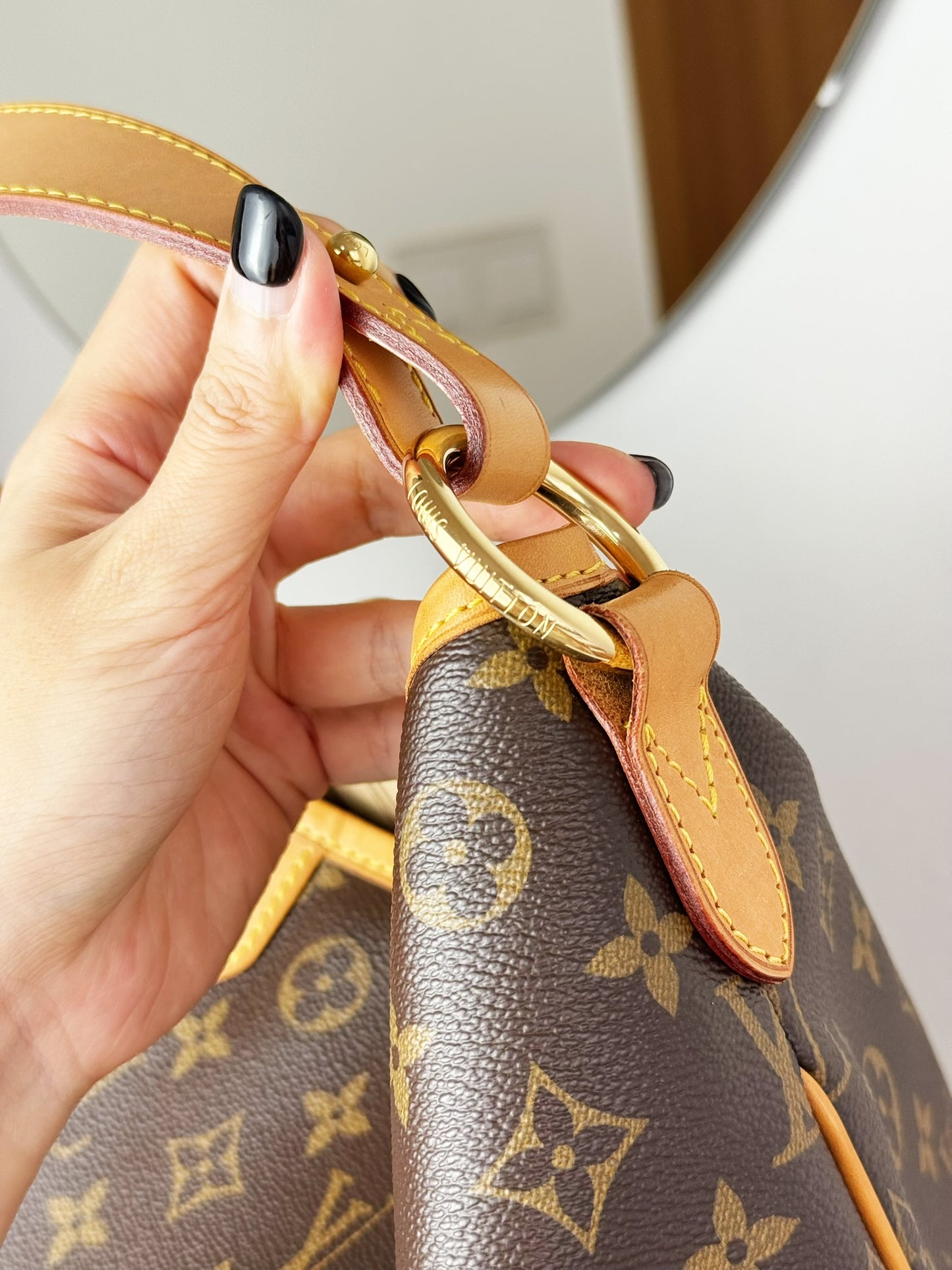 Louis Vuitton Vintage Delightful MM Tote Crossbody Bag