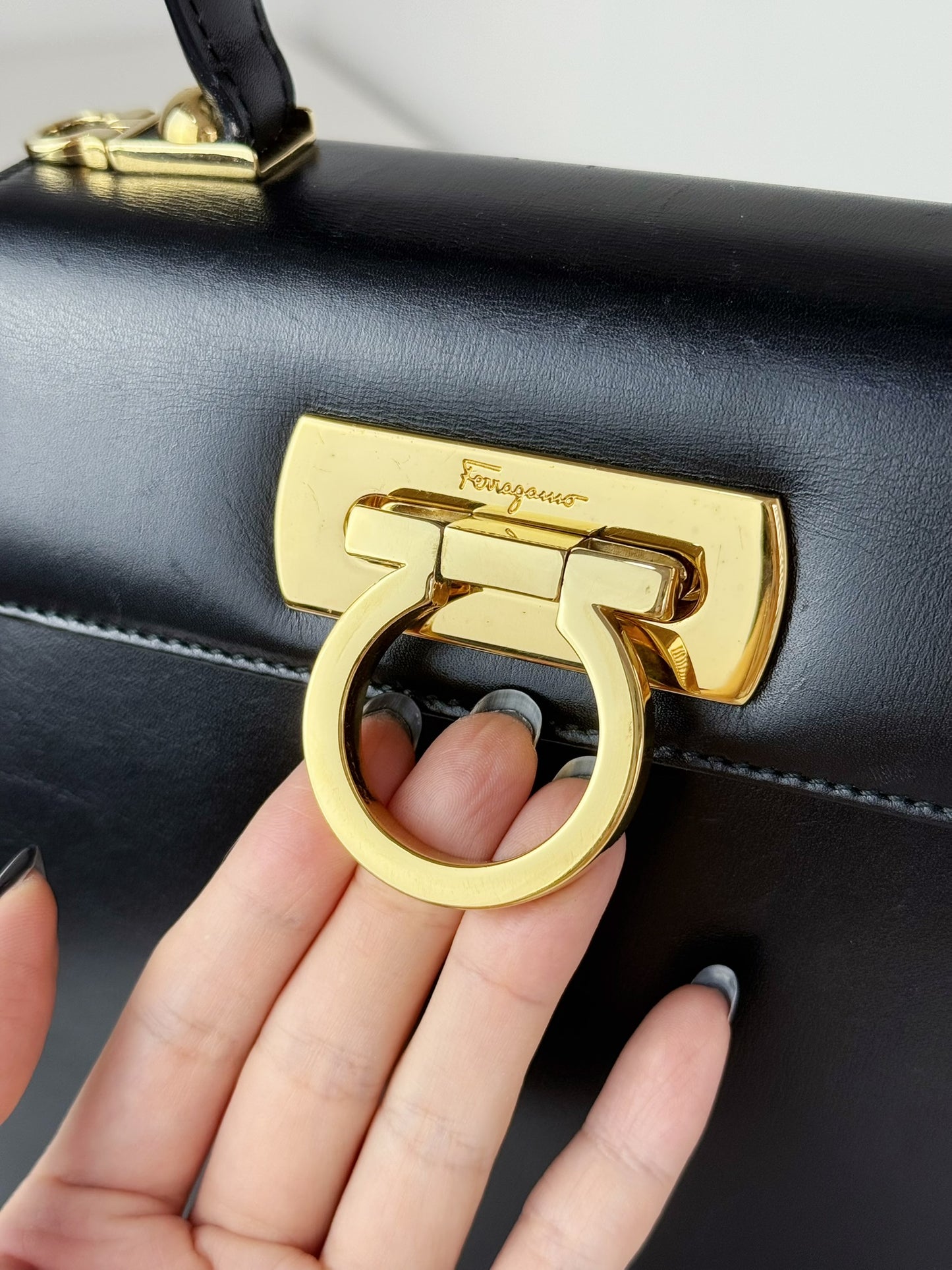 Salvatore Ferragamo Vintage Gancini Handbag Crossbody Bag