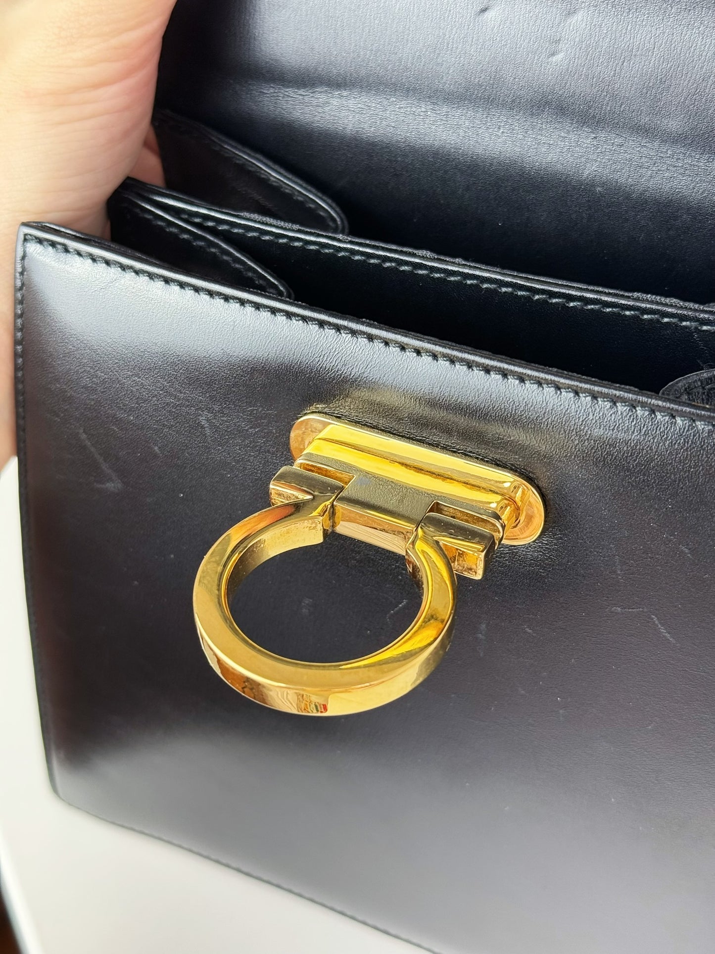 Salvatore Ferragamo Vintage Gancini Handbag Crossbody Bag