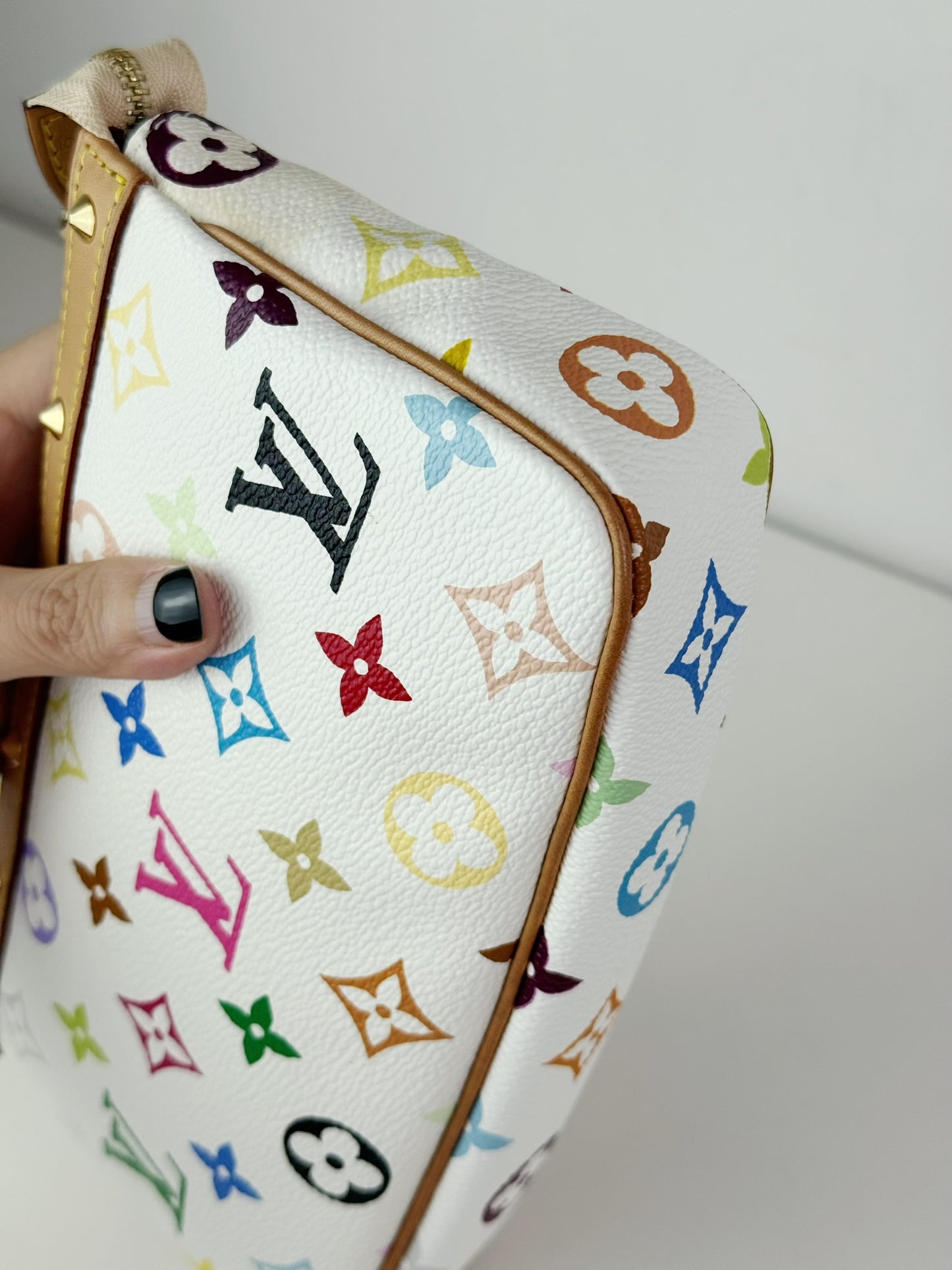 Louis Vuitton Vintage Takashi Murakami Multicolor Pochette Accessoires Shoulder Crossbody Bag