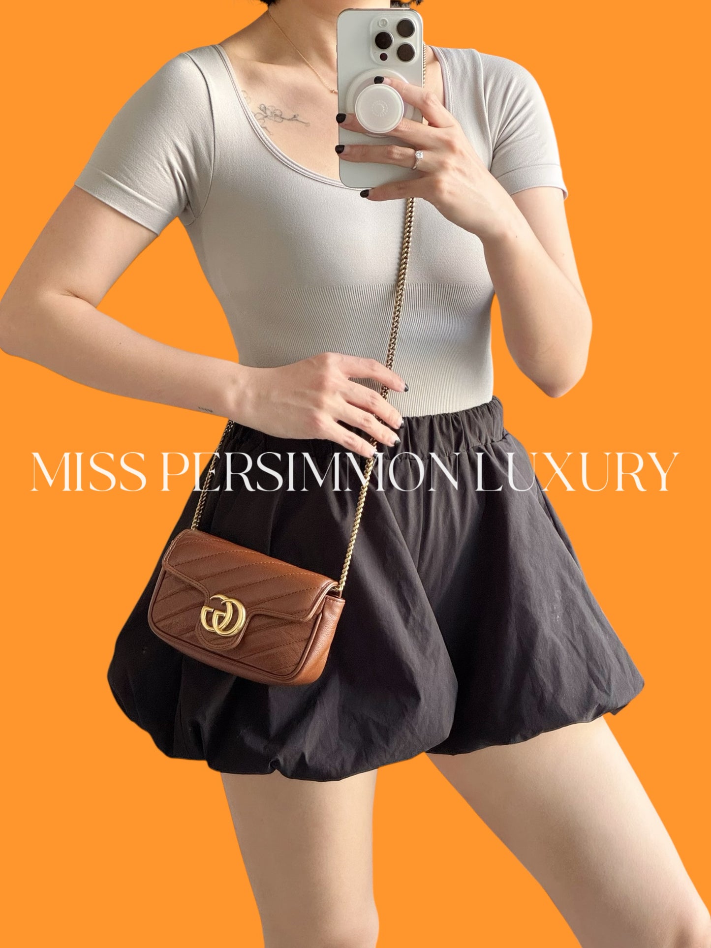 Gucci Vintage Super Mini Marmont Shoulder Crossbody Bag