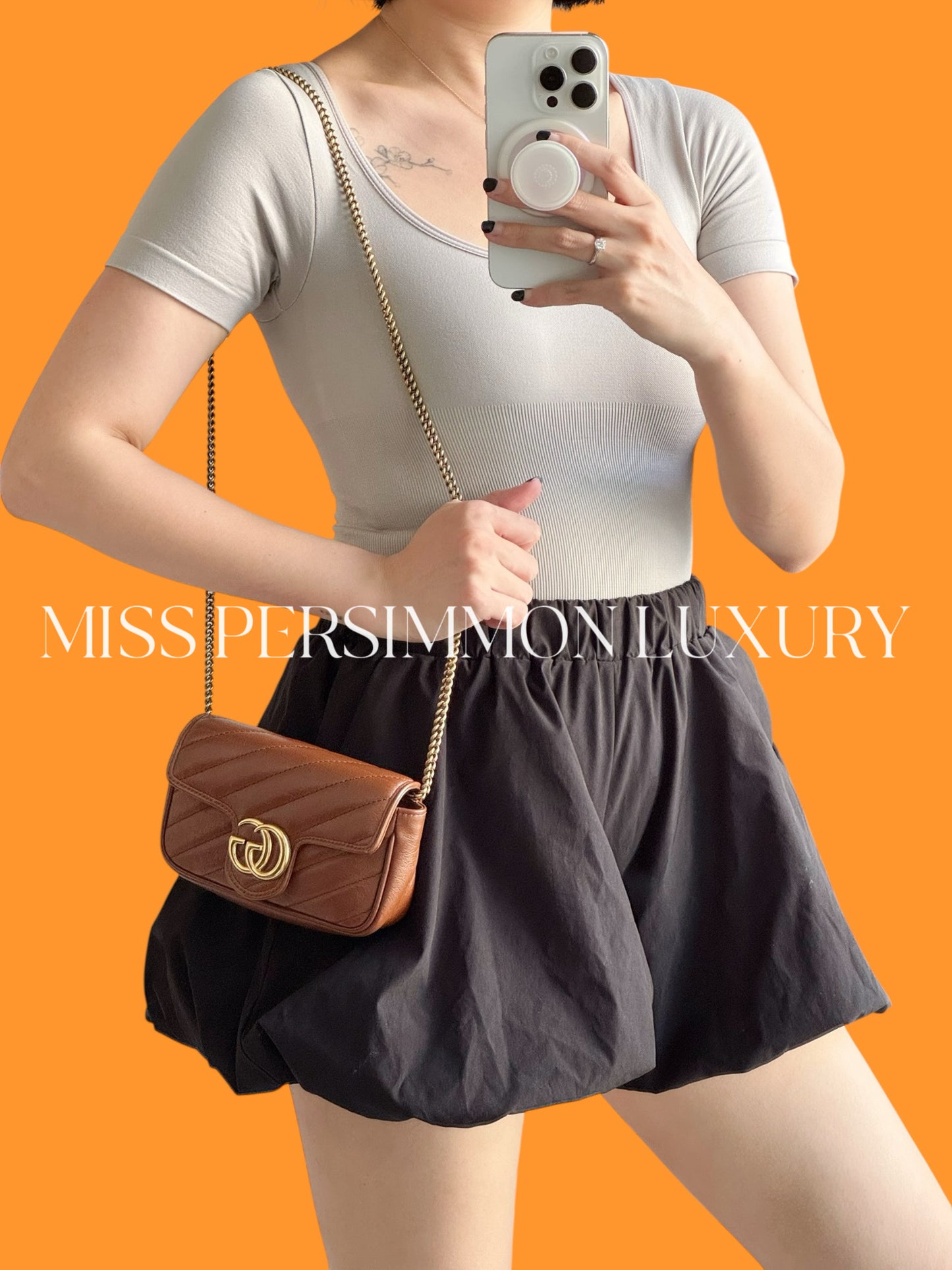 Gucci Vintage Super Mini Marmont Shoulder Crossbody Bag