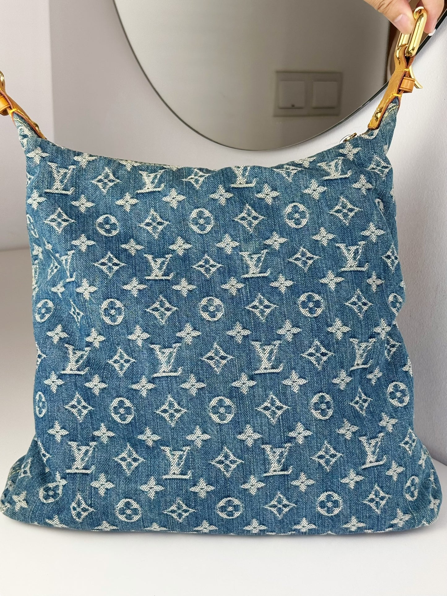 Louis Vuitton Vintage Denim Baggy GM Shoulder Bag