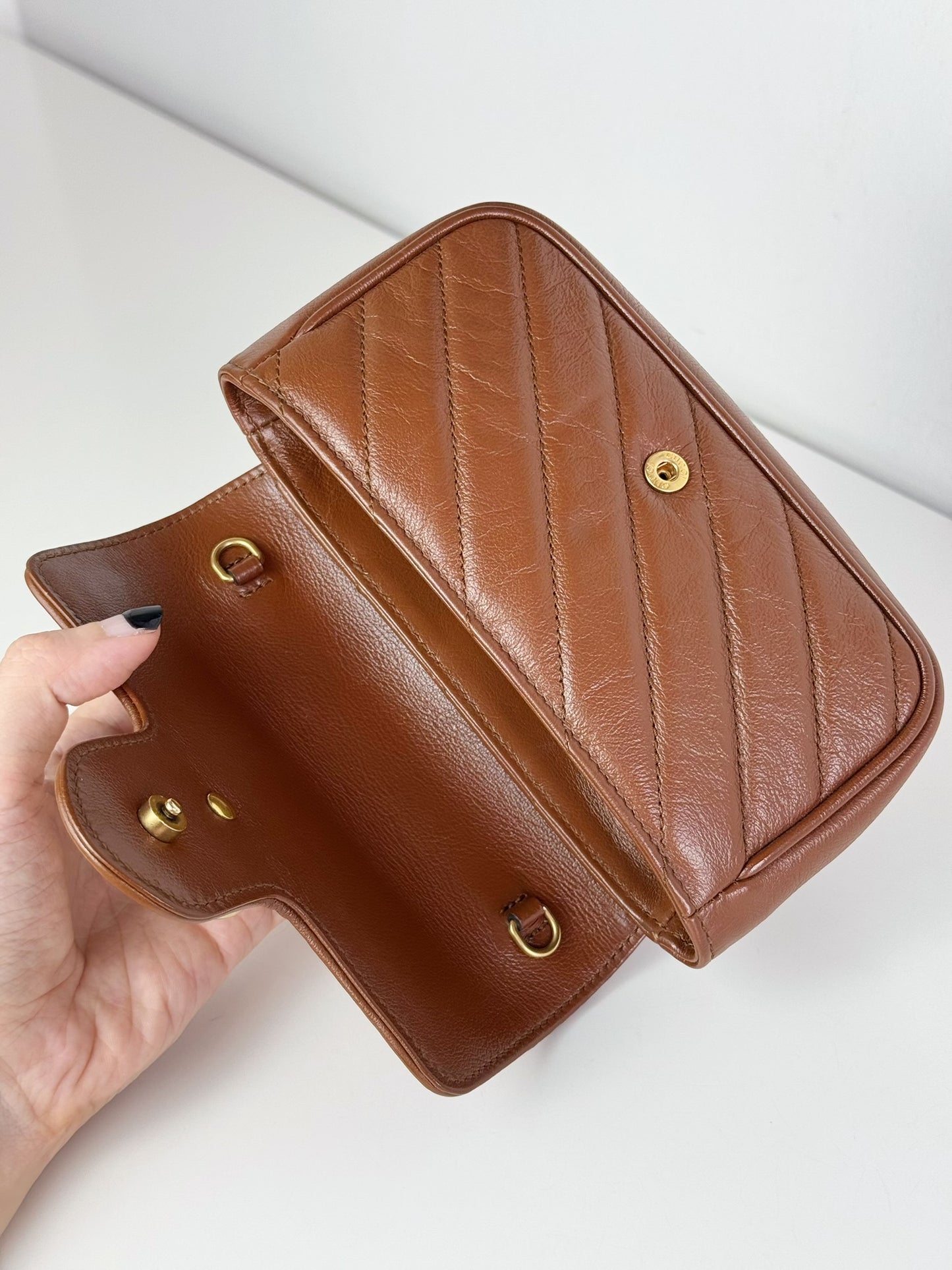Gucci Vintage Super Mini Marmont Shoulder Crossbody Bag