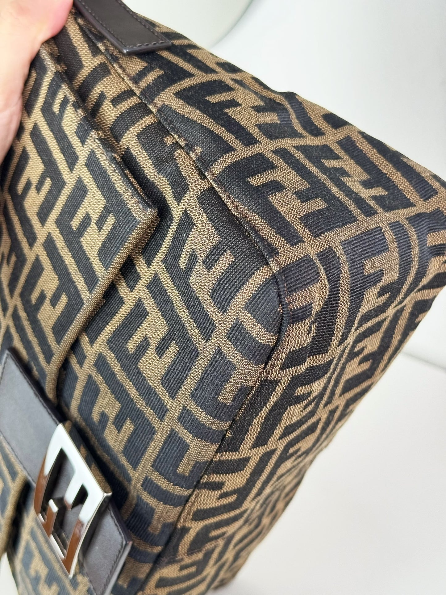 Fendi Vintage Zucca Mamma Baguette Shoulder Bag