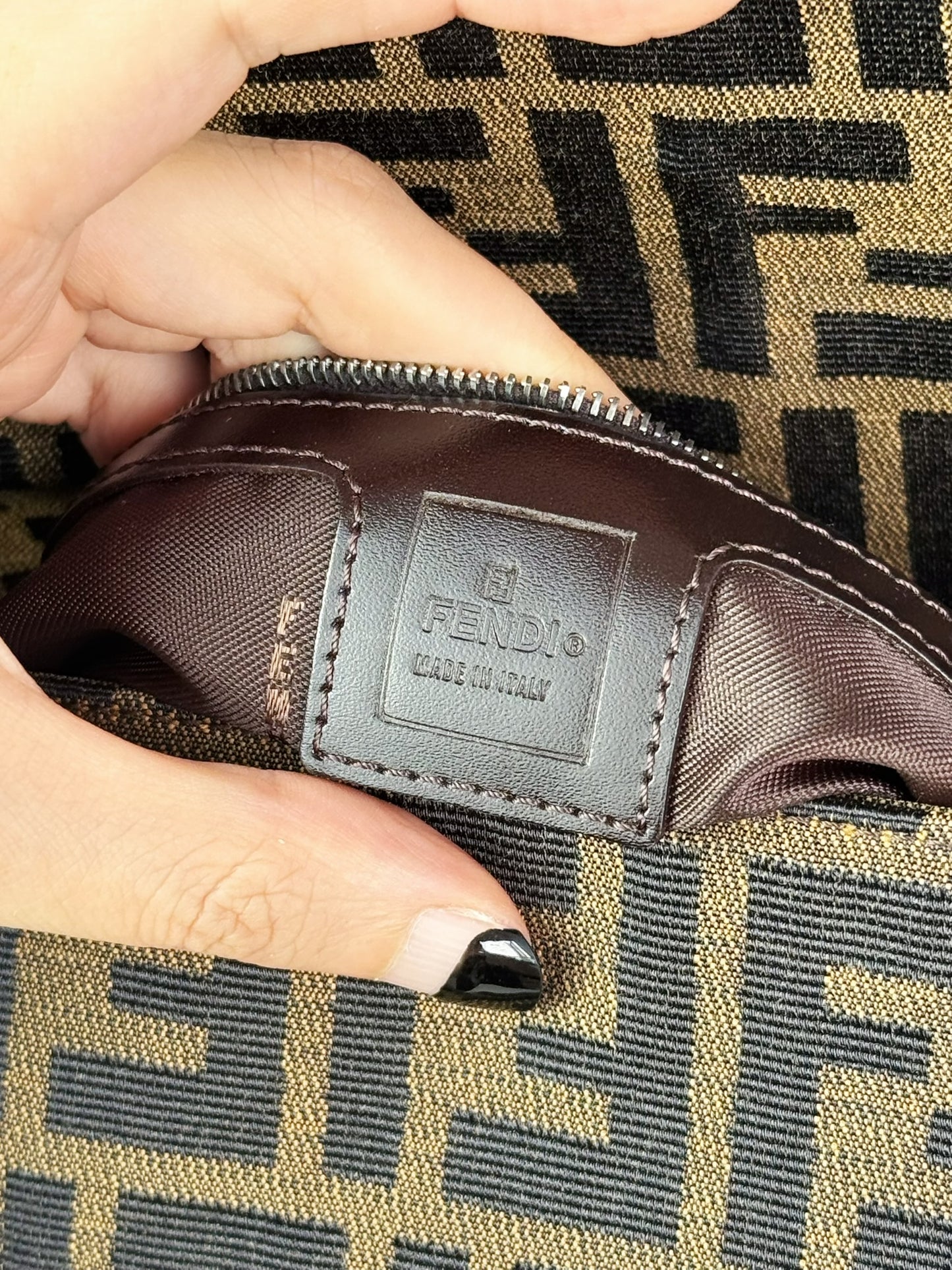 Fendi Vintage Zucca Mamma Baguette Shoulder Bag