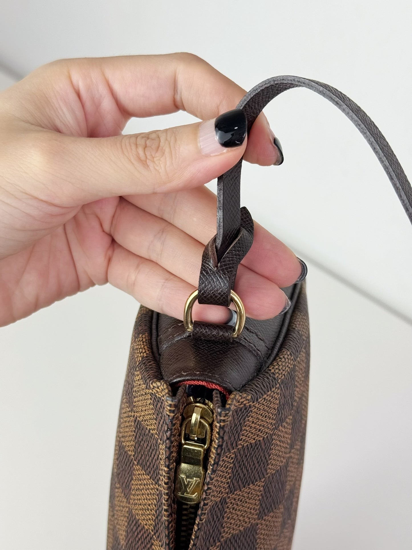 Louis Vuitton Vintage Damier Trousse Pochette Shoulder Crossbody Bag