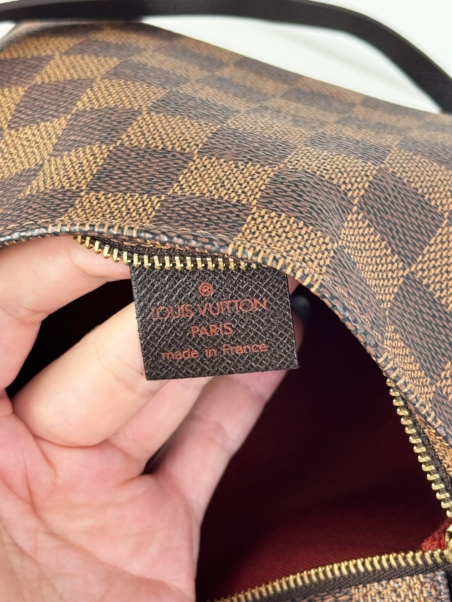 Louis Vuitton Vintage Damier Trousse Pochette Shoulder Crossbody Bag