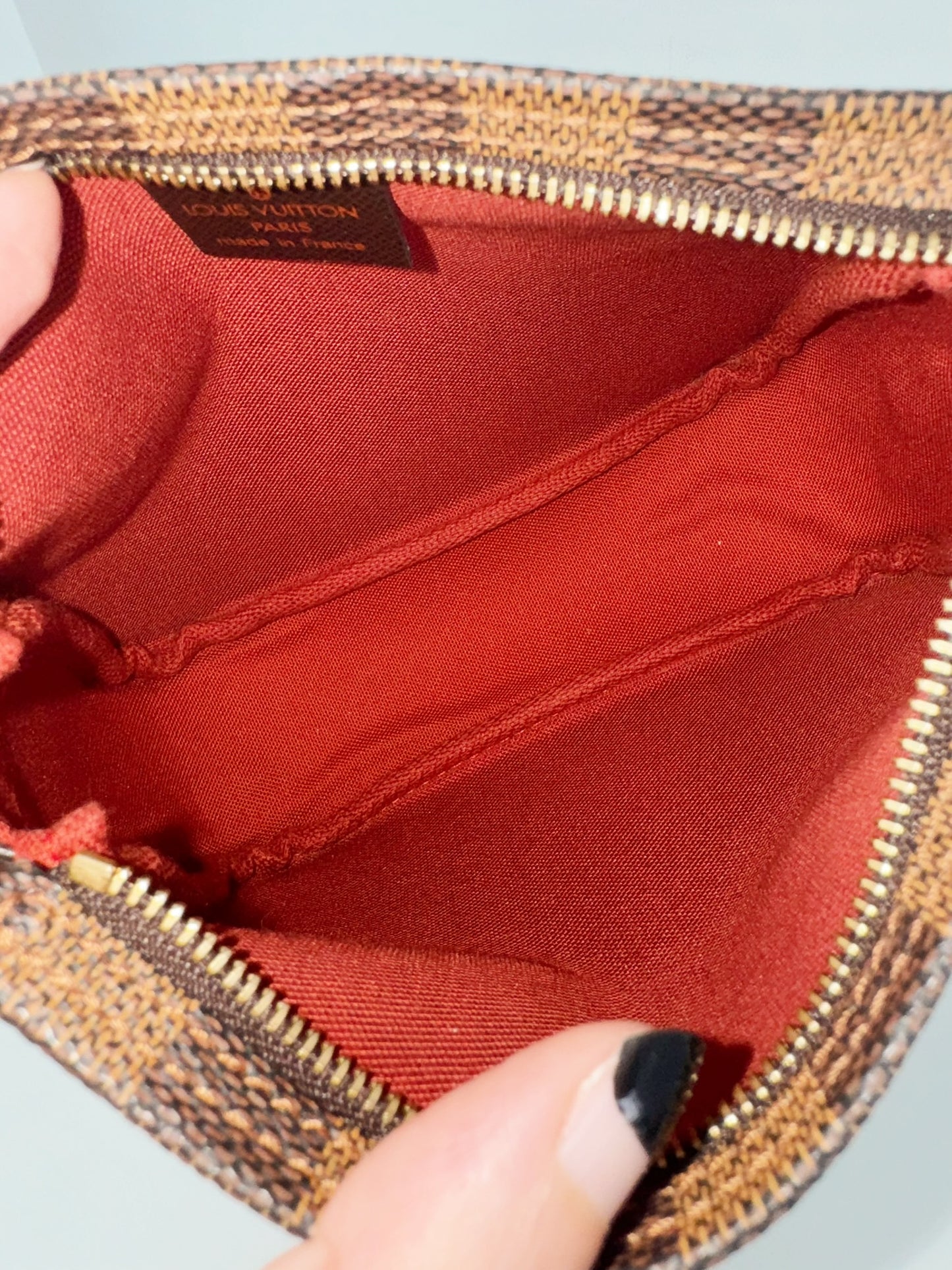 Louis Vuitton Vintage Damier Trousse Pochette Shoulder Crossbody Bag