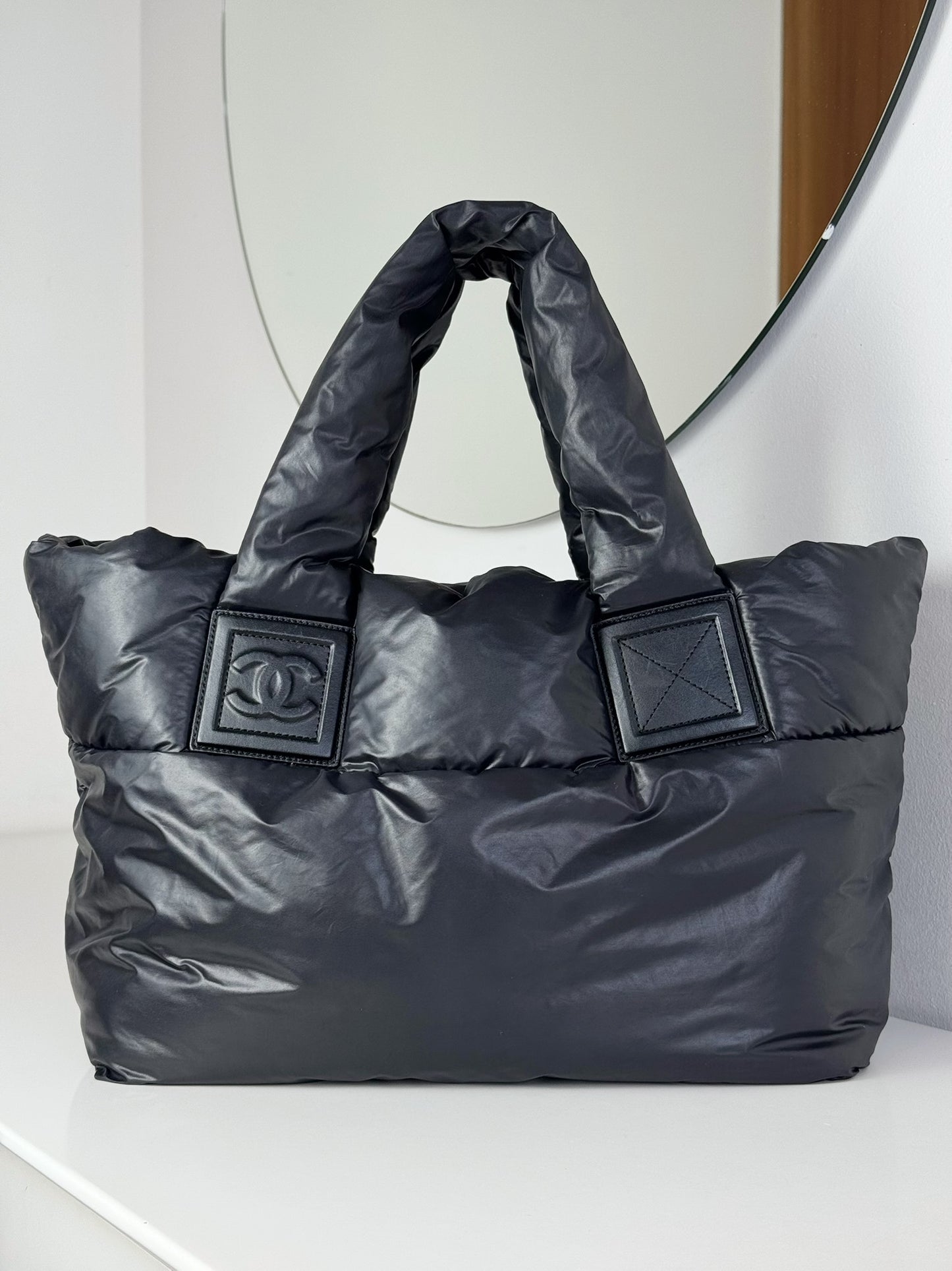 Chanel Vintage Coco Cocoon Tote Shoulder Bag