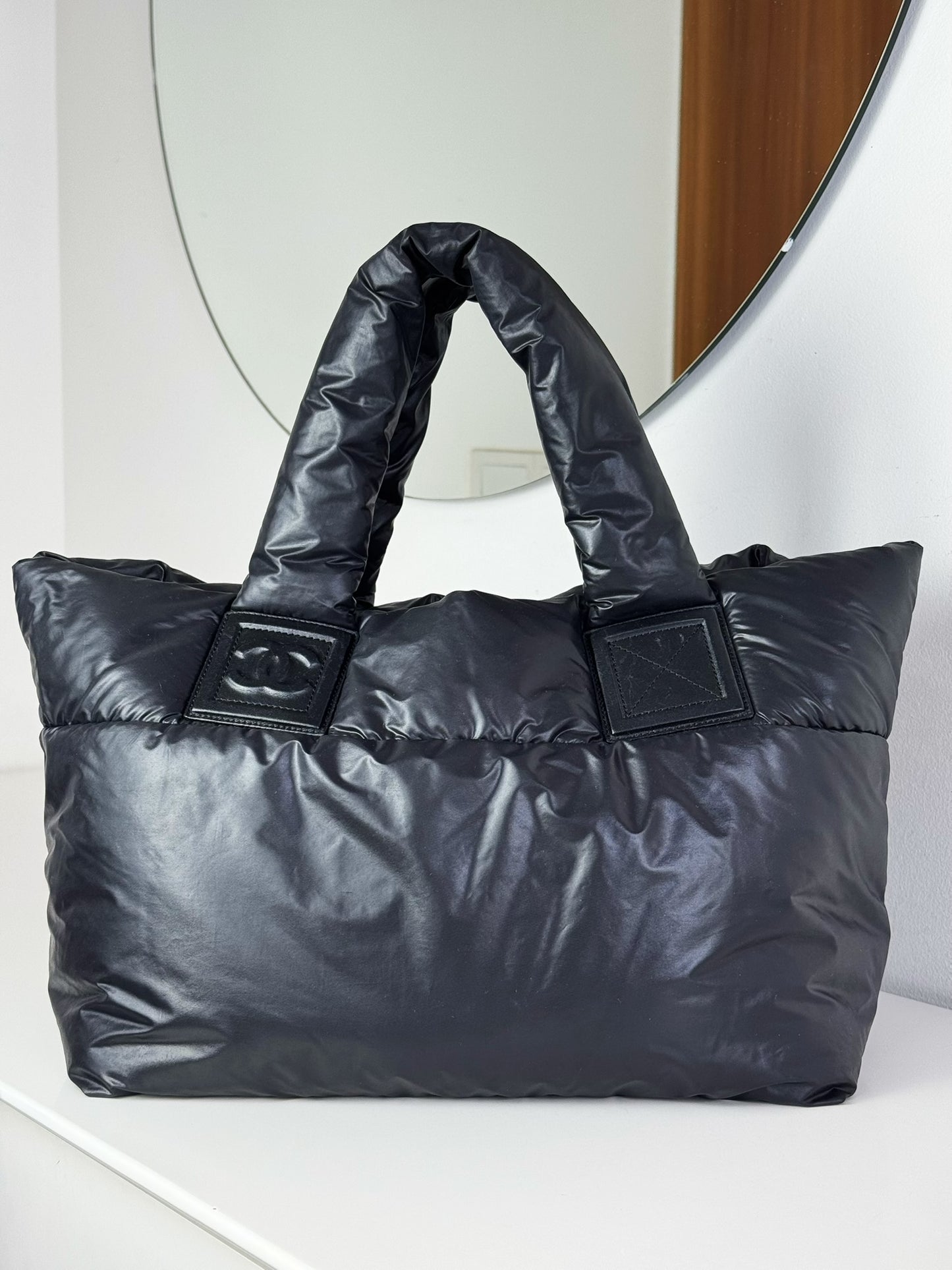 Chanel Vintage Coco Cocoon Tote Shoulder Bag