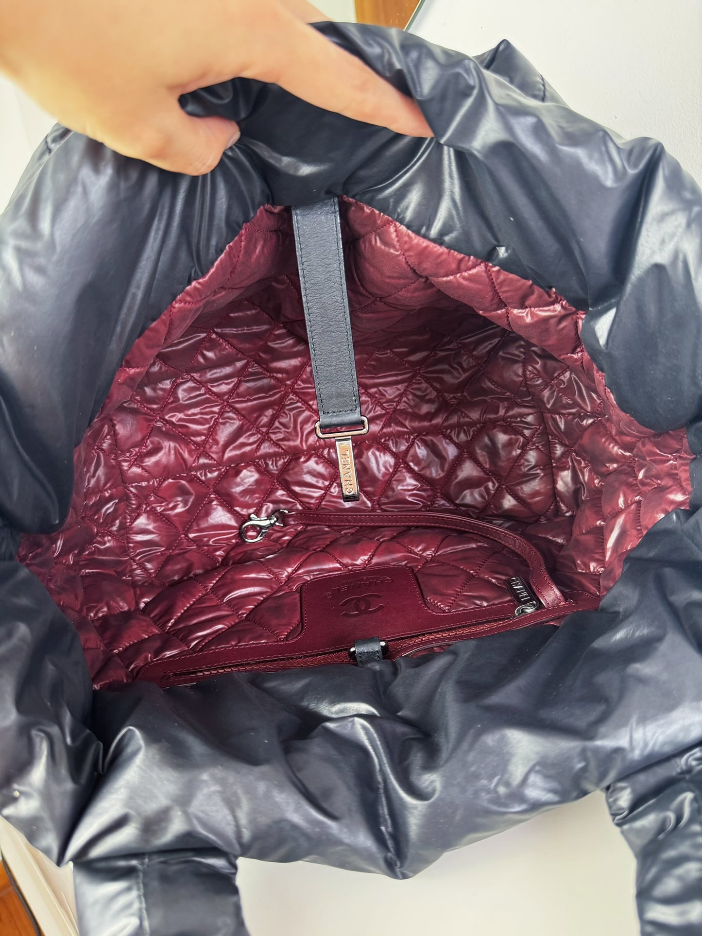 Chanel Vintage Coco Cocoon Tote Shoulder Bag