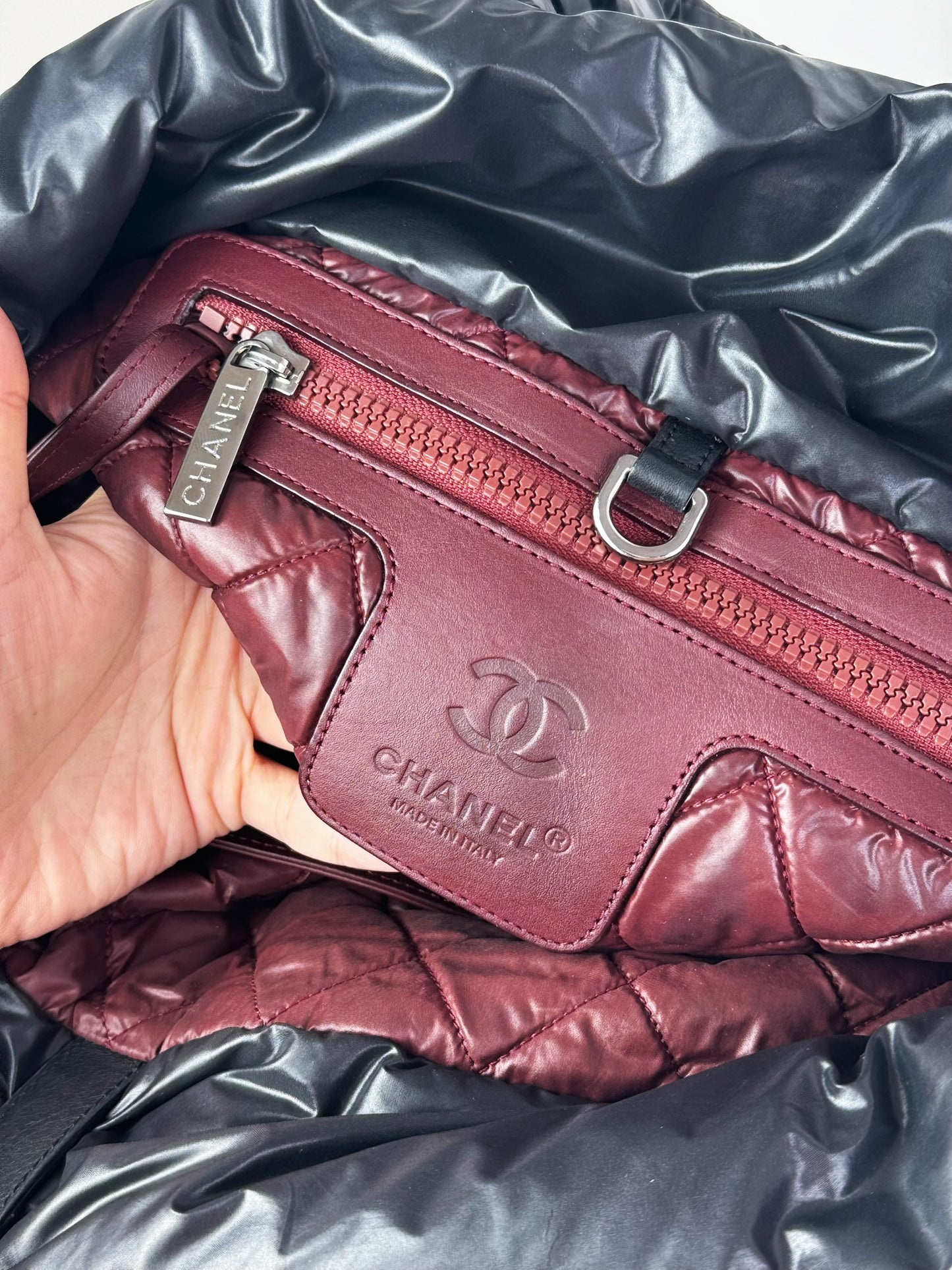 Chanel Vintage Coco Cocoon Tote Shoulder Bag