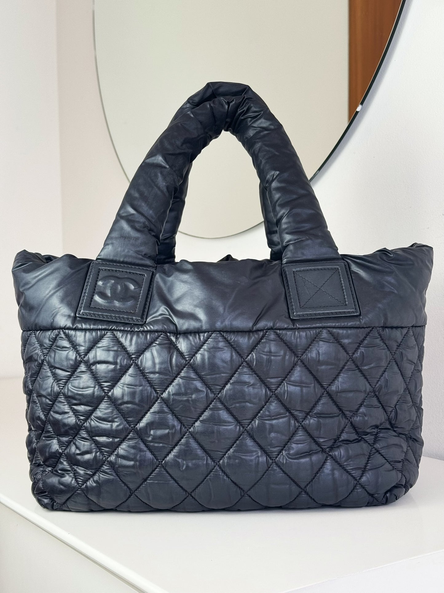Chanel Vintage Coco Cocoon Tote Shoulder Bag