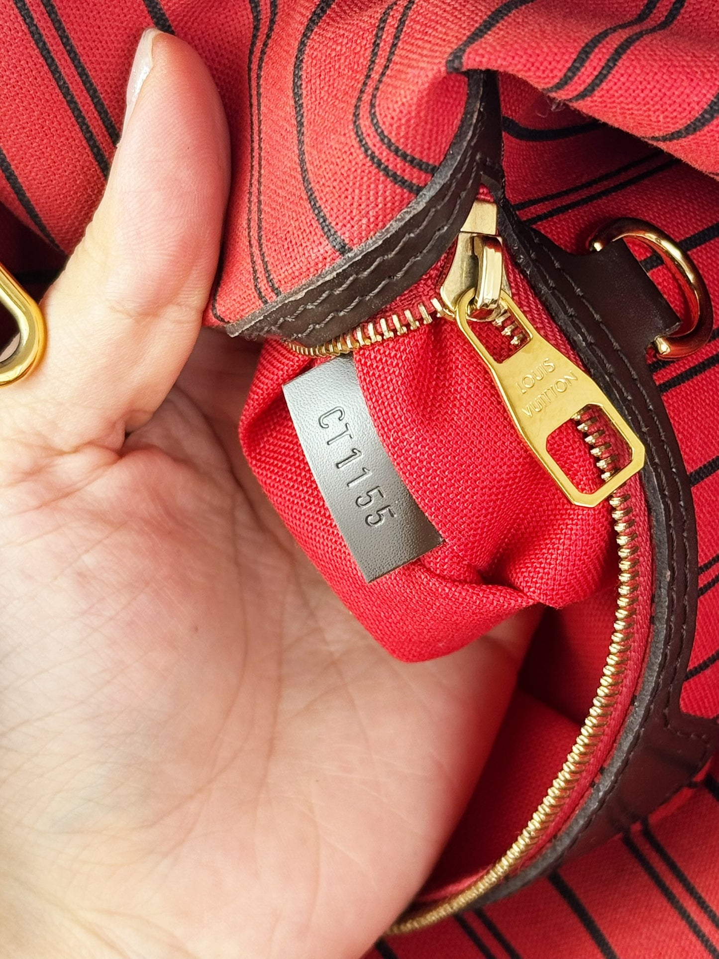 Louis Vuitton Vintage Damier Delightful PM Tote Crossbody Bag