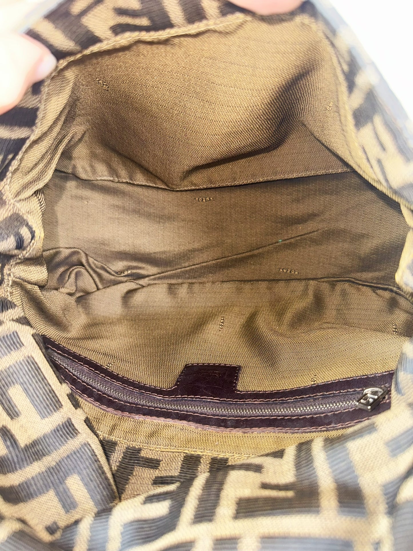 Fendi Vintage Zucca Mamma Baguette Shoulder Bag