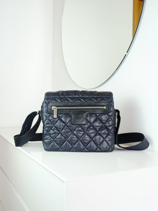 Chanel Vintage Coco Cocoon Flap Messenger Shoulder Crossbody Bag