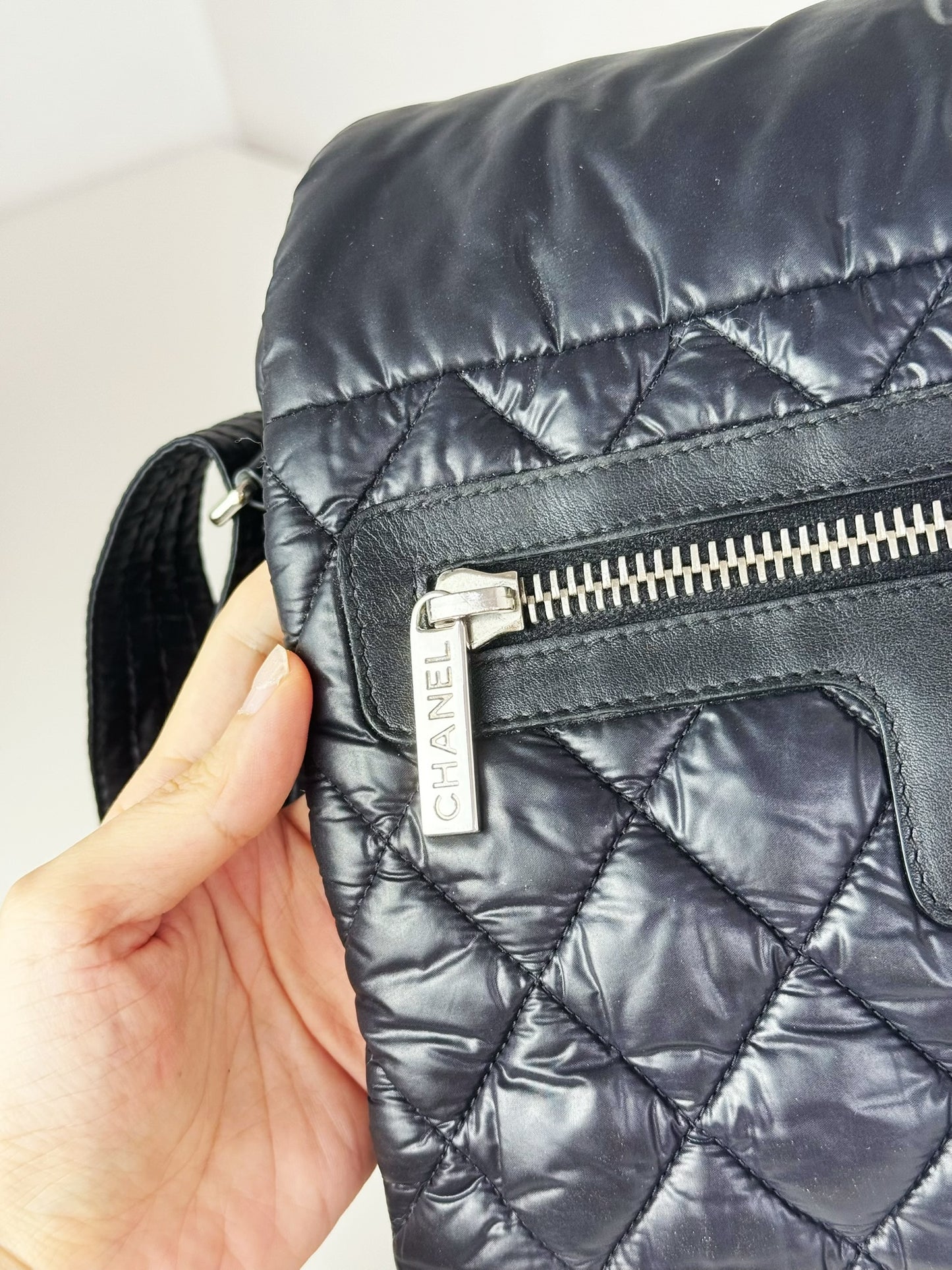 Chanel Vintage Coco Cocoon Flap Messenger Shoulder Crossbody Bag