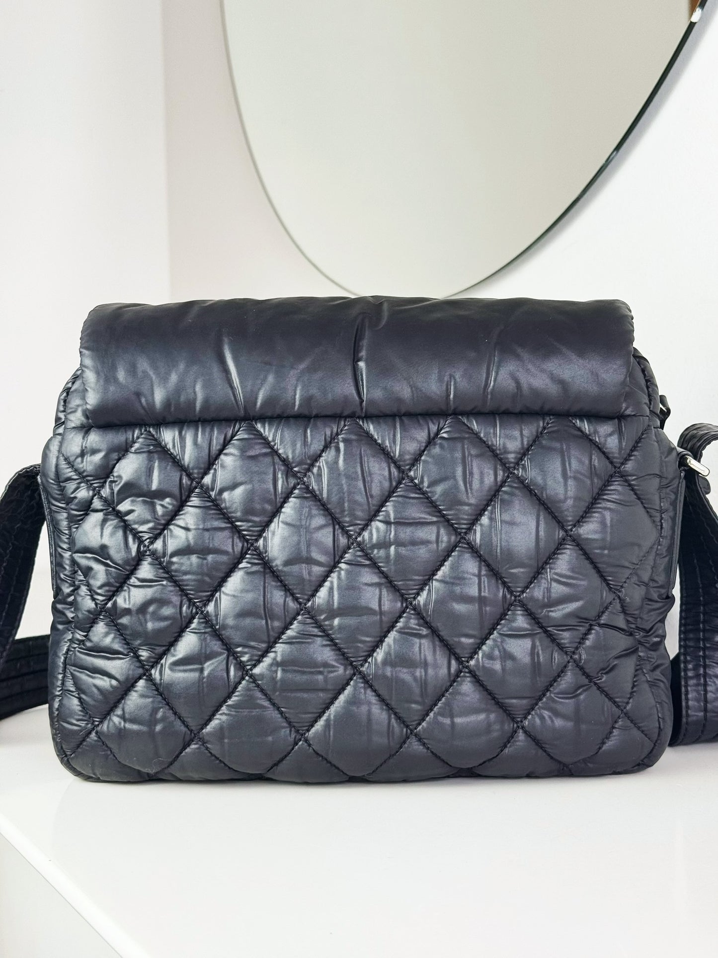 Chanel Vintage Coco Cocoon Flap Messenger Shoulder Crossbody Bag