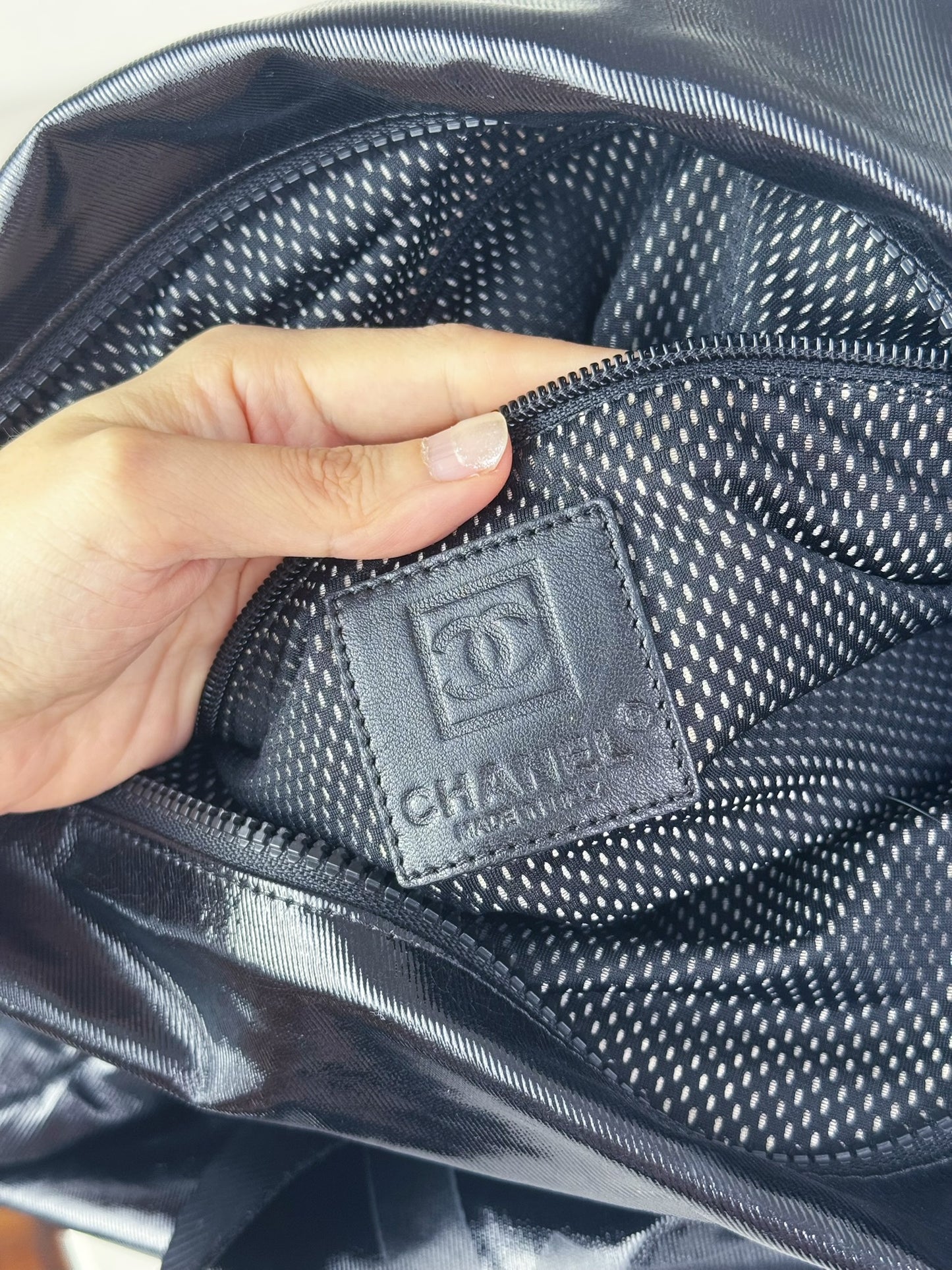 Chanel Vintage Coco Mark Sport Line Shoulder Gym Bag