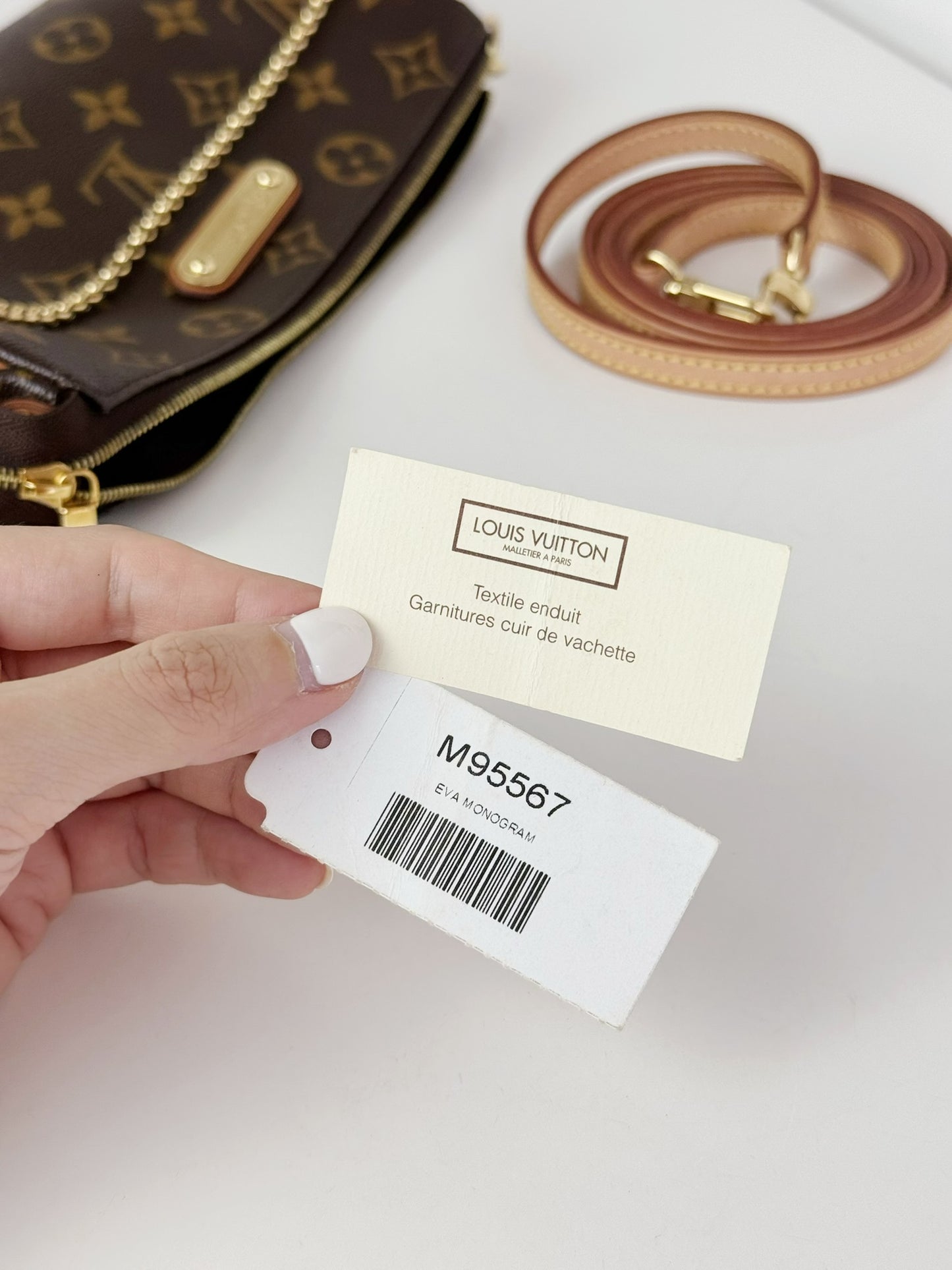 Louis Vuitton Vintage Eva Shoulder Crossbody Bag