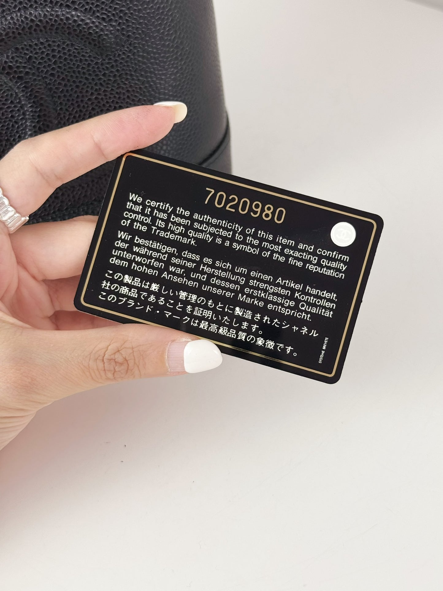 Chanel Vintage Caviar Vanity Crossbody Bag