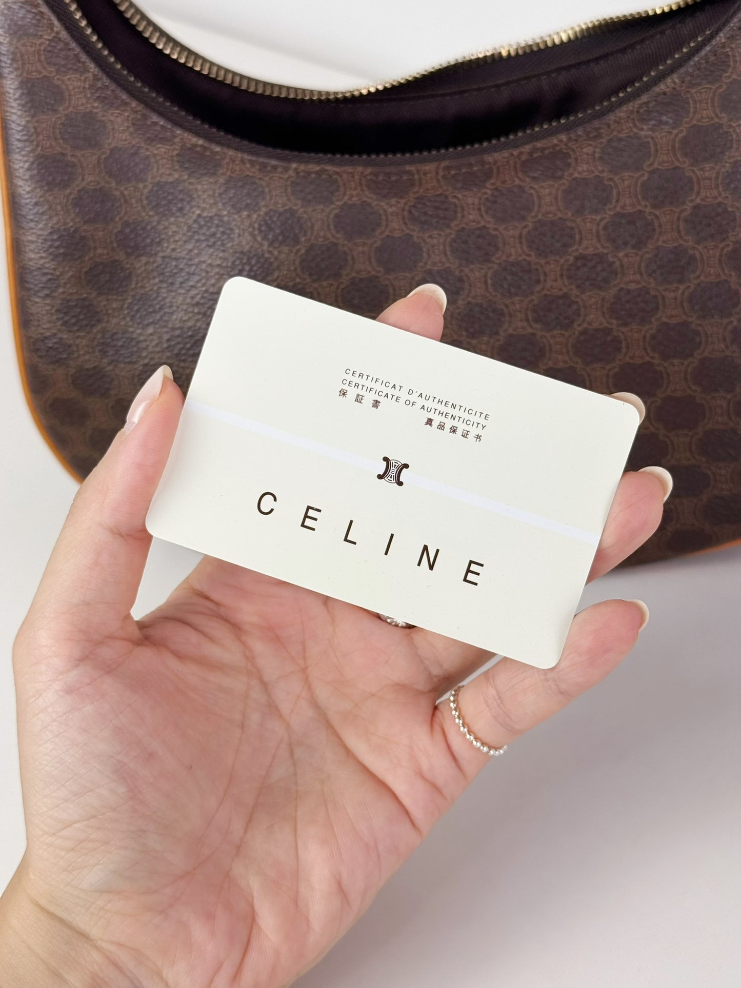 Celine Vintage Macadam Ava Shoulder Bag