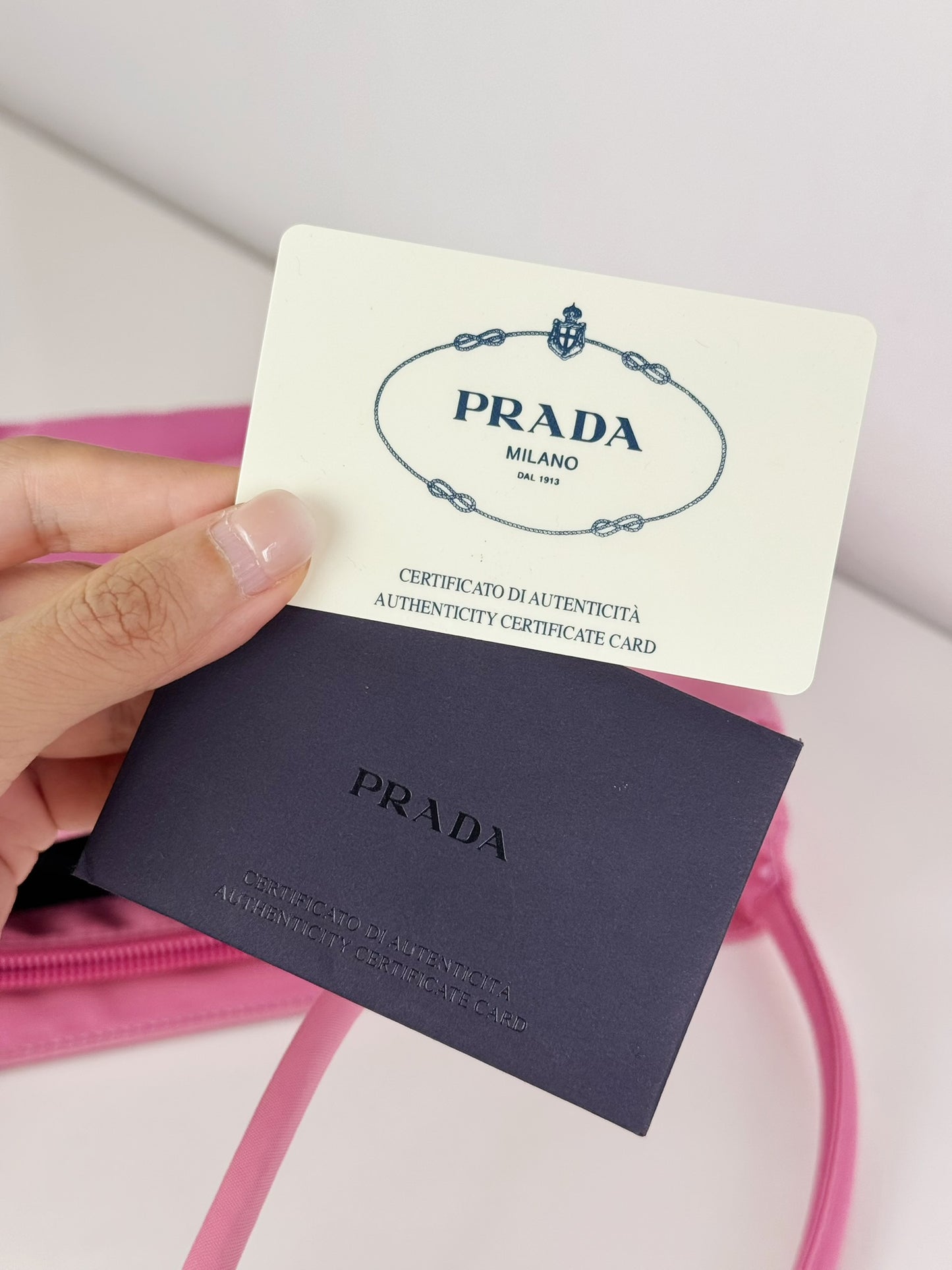 Prada Vintage Pink Nylon Shoulder Tote Bag