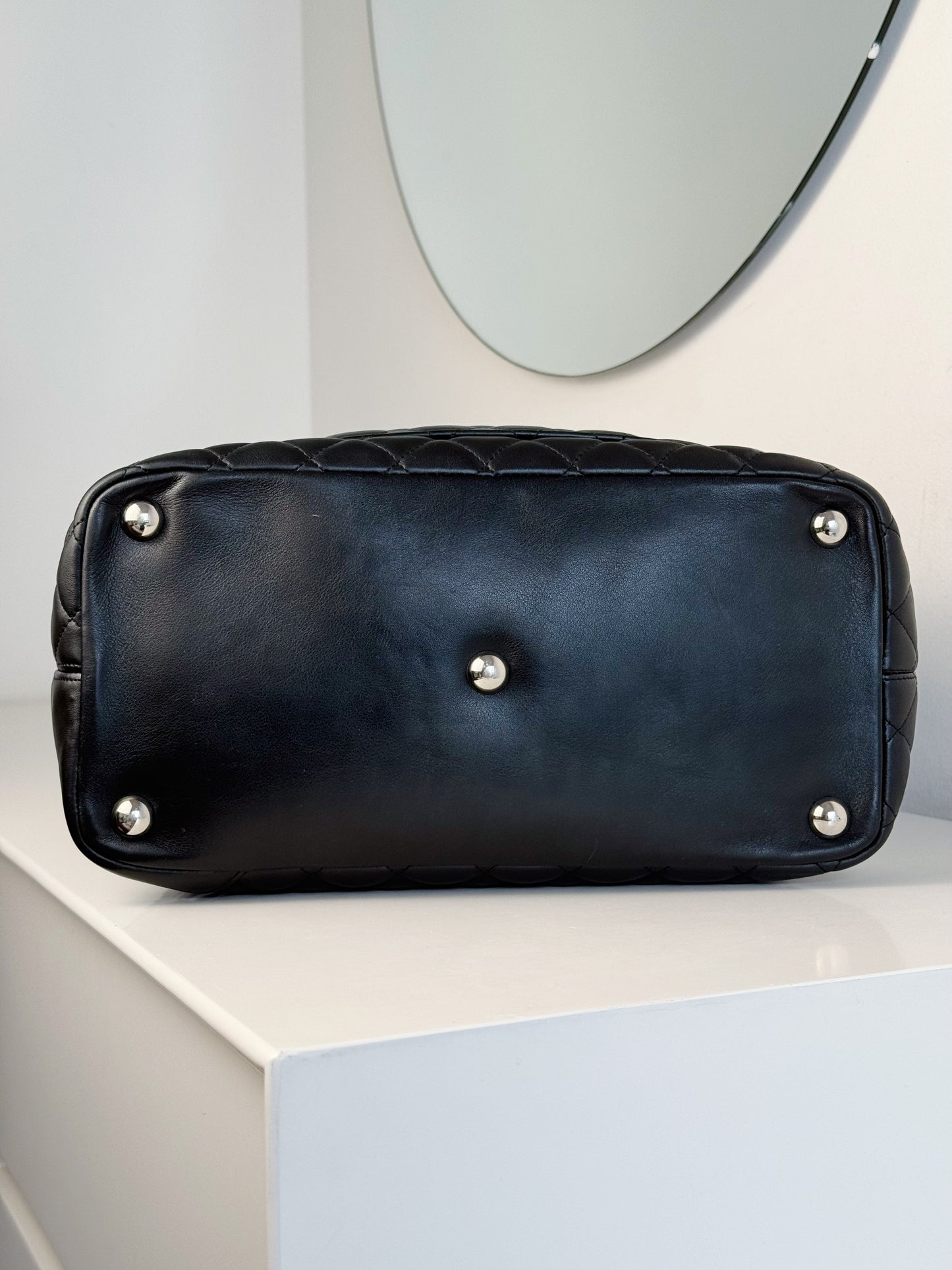 Chanel Vintage Cambon Tote Shoulder Bag