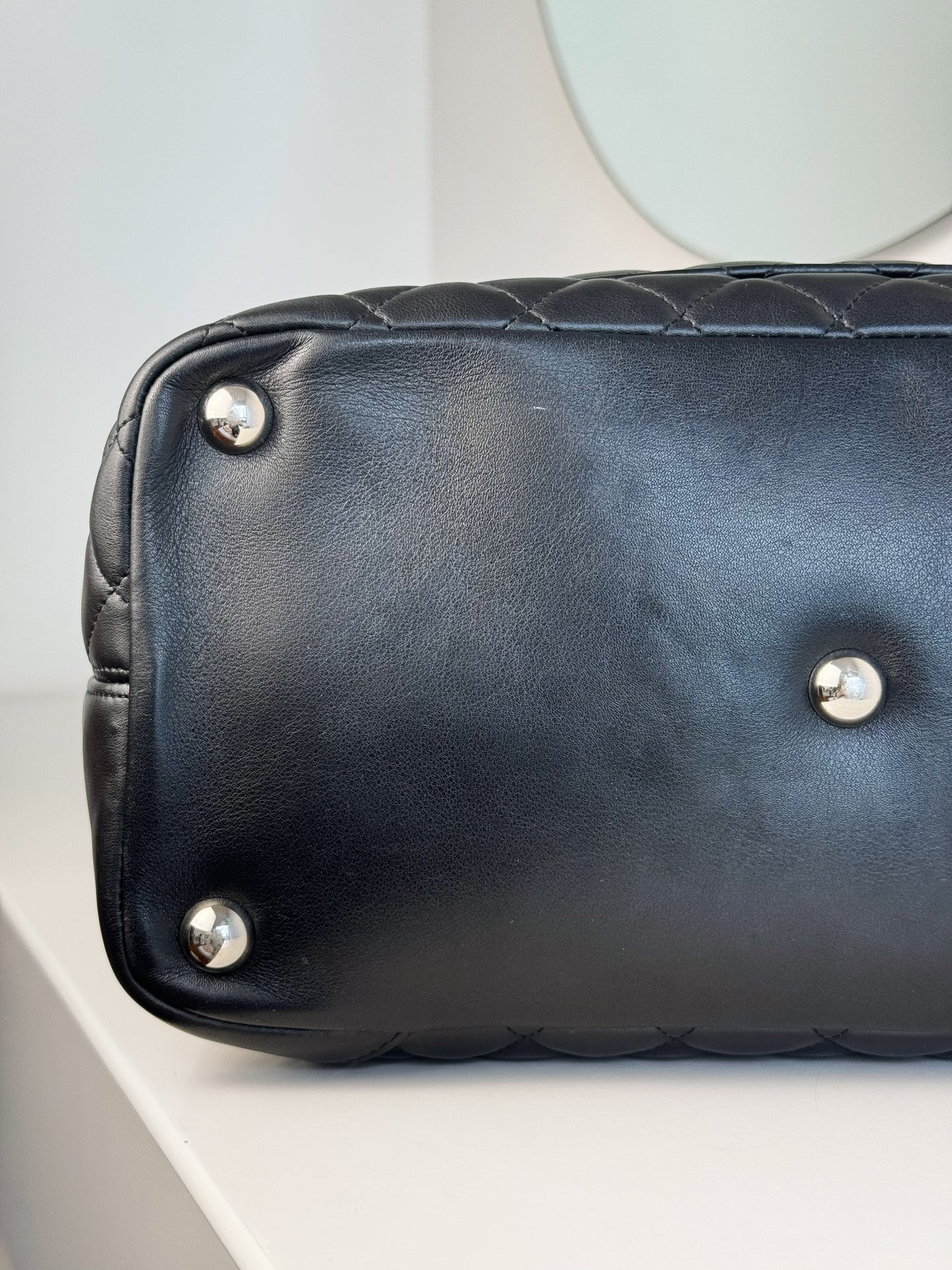 Chanel Vintage Cambon Tote Shoulder Bag
