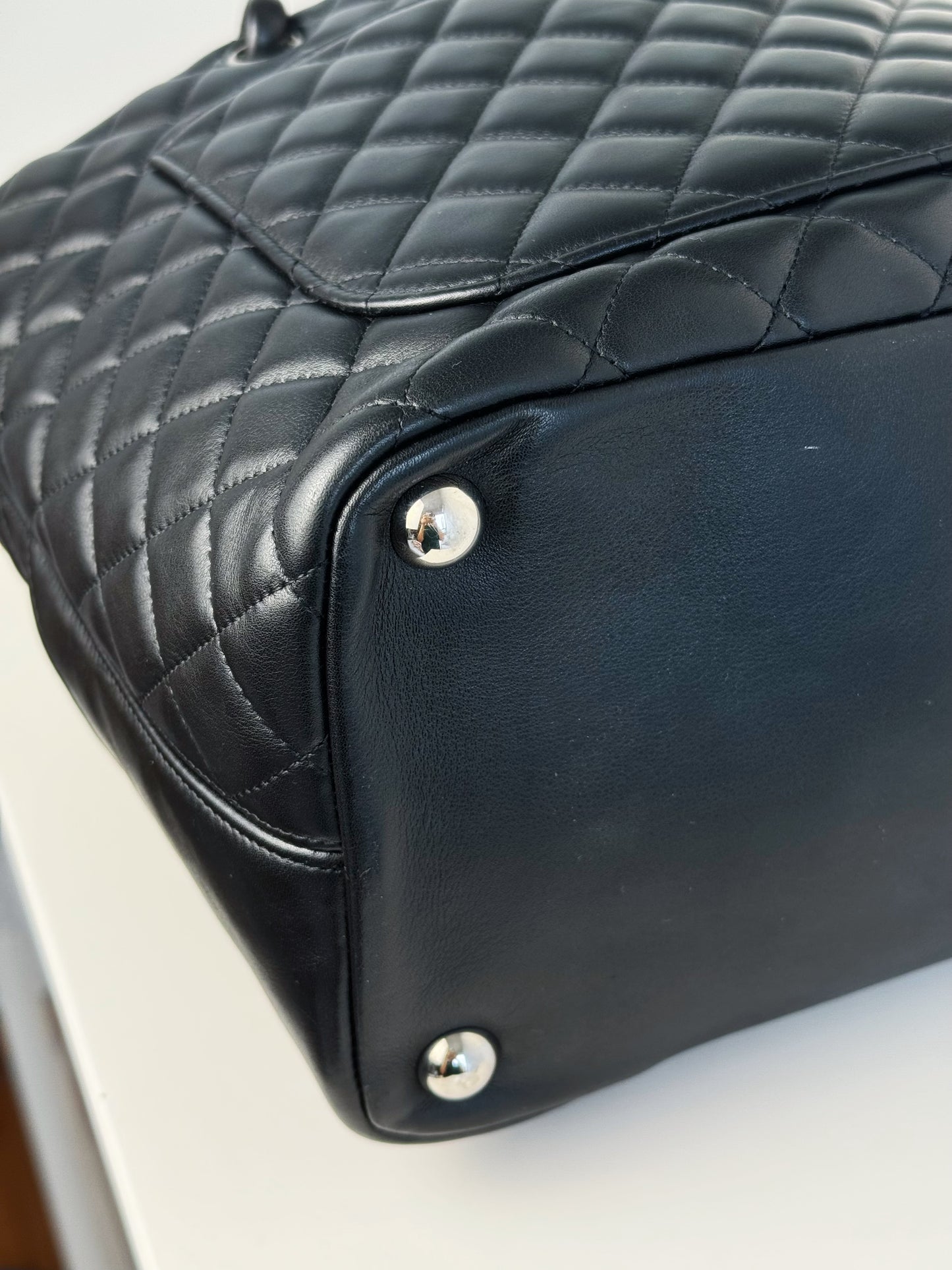 Chanel Vintage Cambon Tote Shoulder Bag