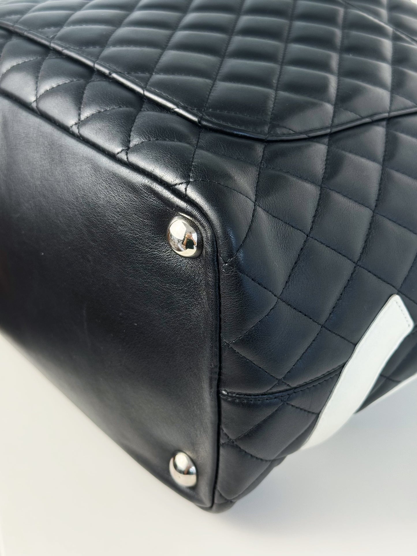 Chanel Vintage Cambon Tote Shoulder Bag