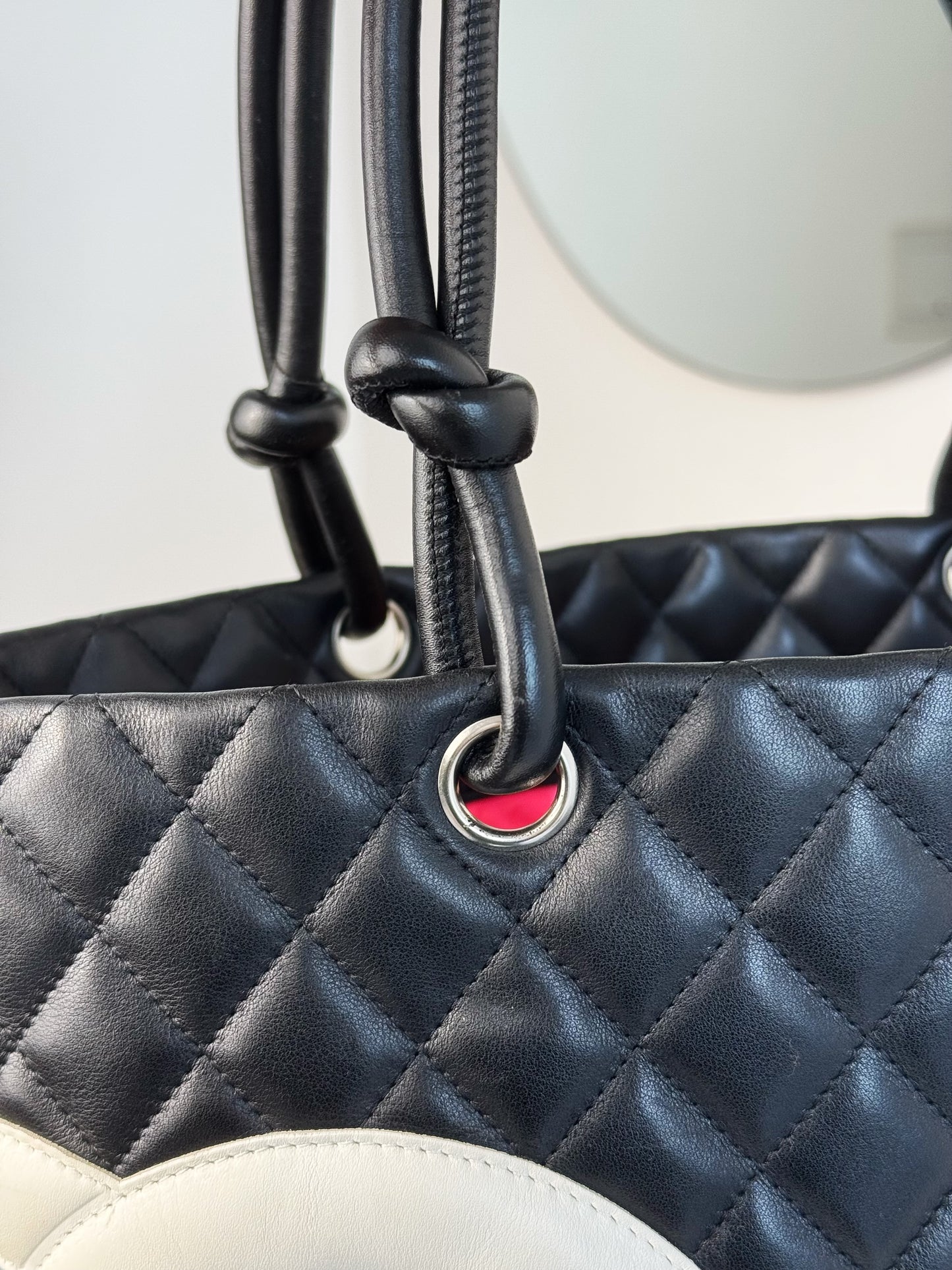 Chanel Vintage Cambon Tote Shoulder Bag