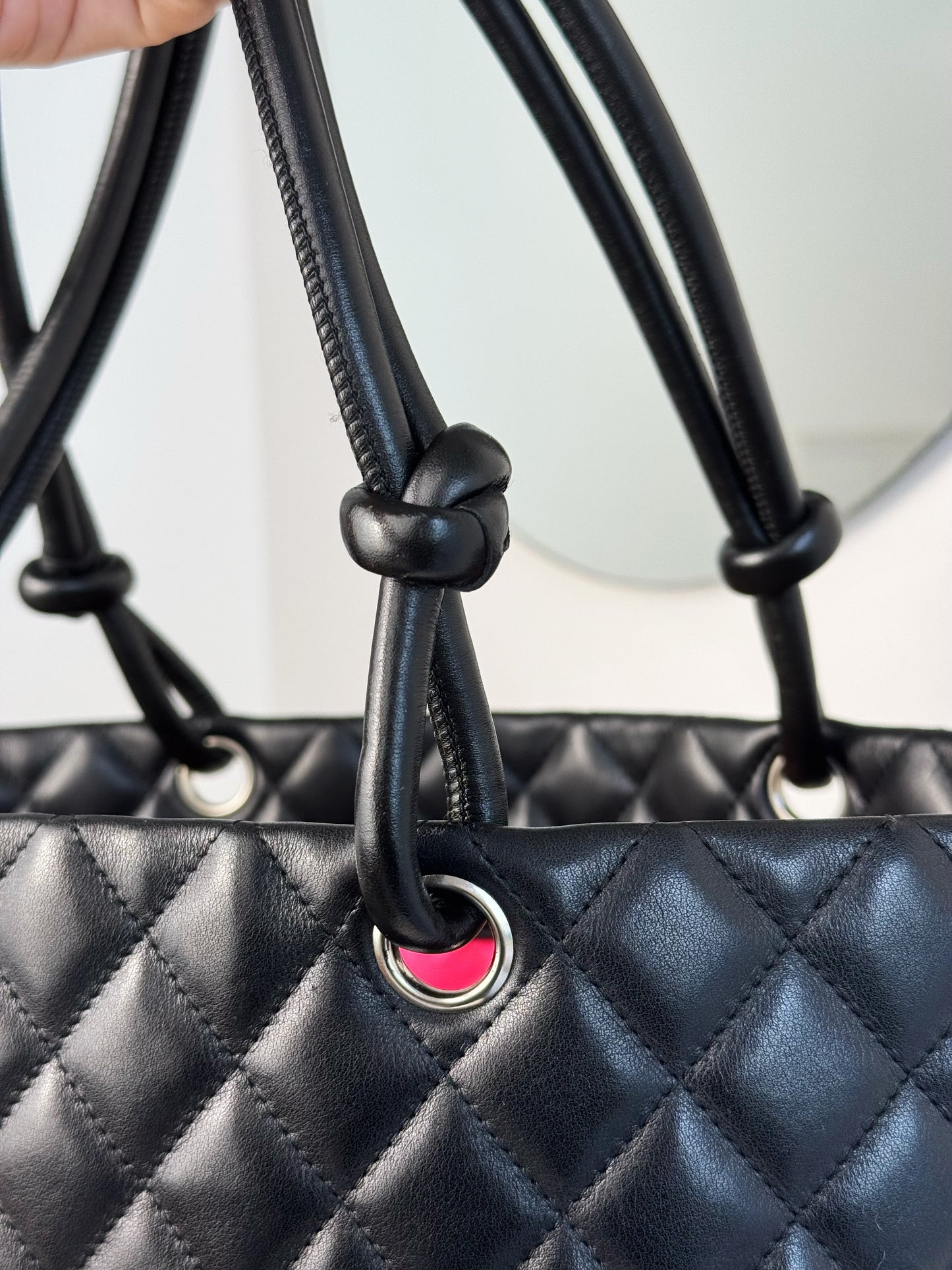 Chanel Vintage Cambon Tote Shoulder Bag