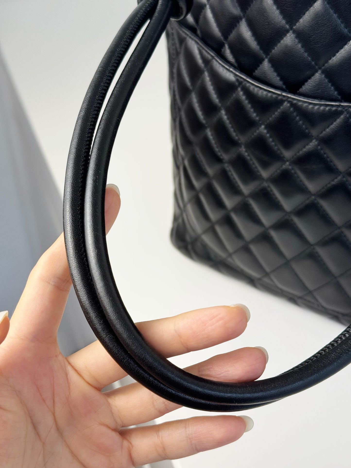 Chanel Vintage Cambon Tote Shoulder Bag