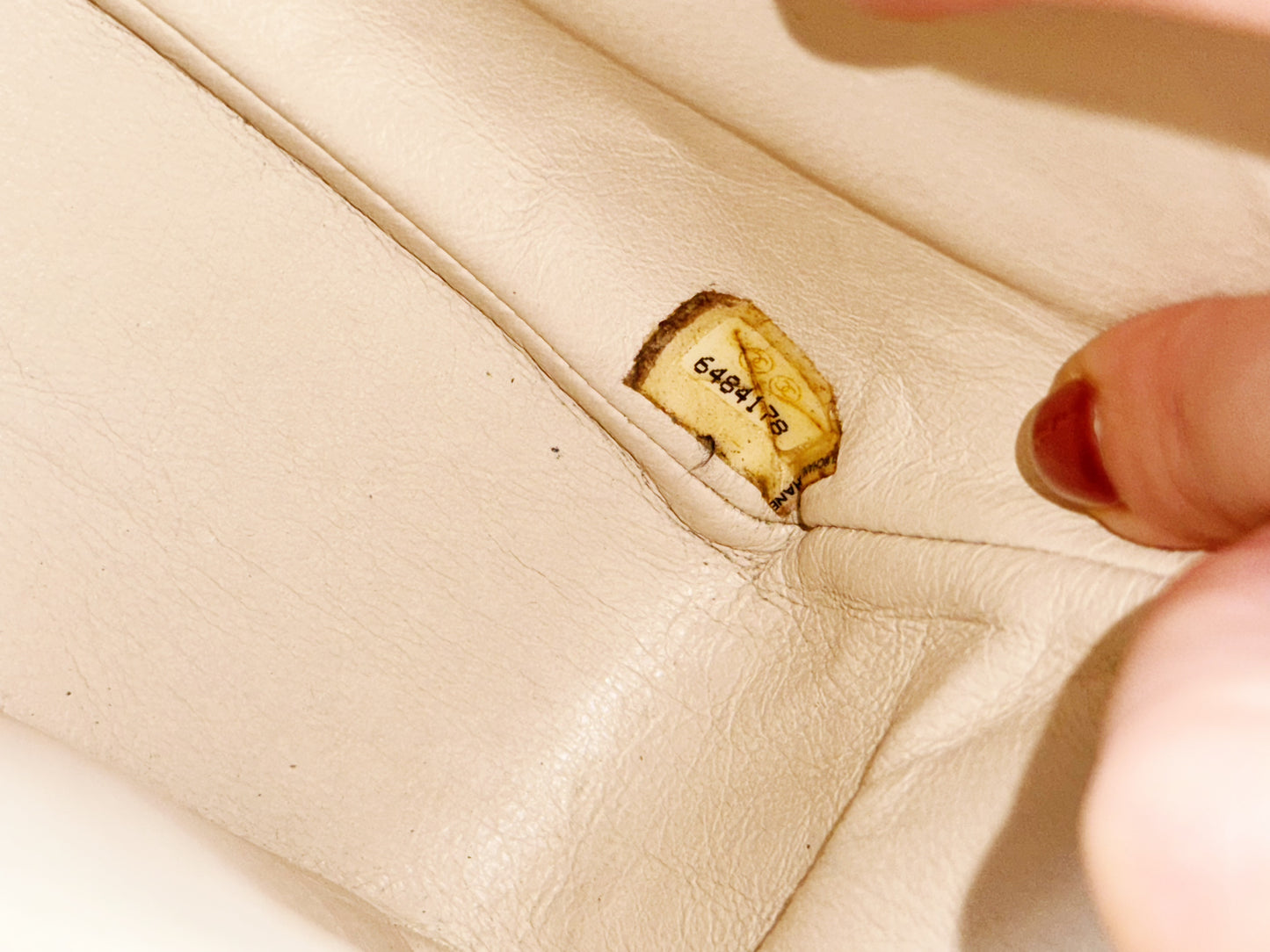 Chanel Vintage Punch Leather Flap 25 Shoulder Crossbody Bag
