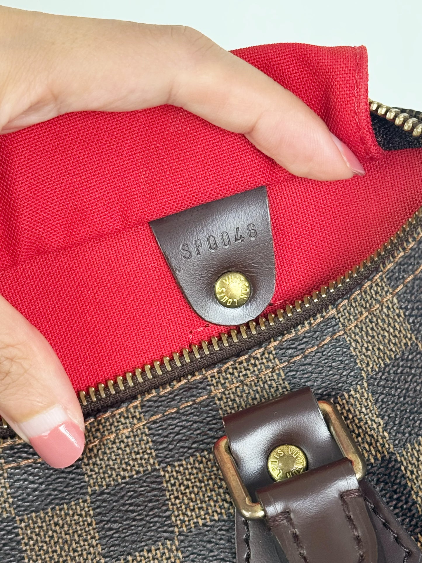 Louis Vuitton Vintage Damier Speedy 25 Handbag Crossbody Bag