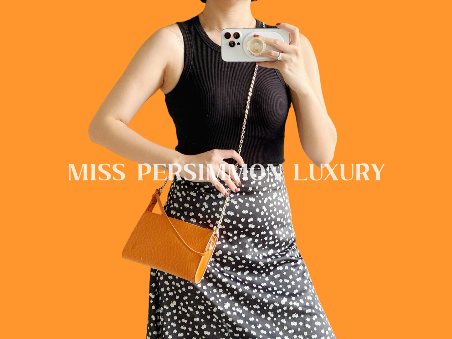 Louis Vuitton Vintage Epi Pochette Accessoires Shoulder Crossbody Bag