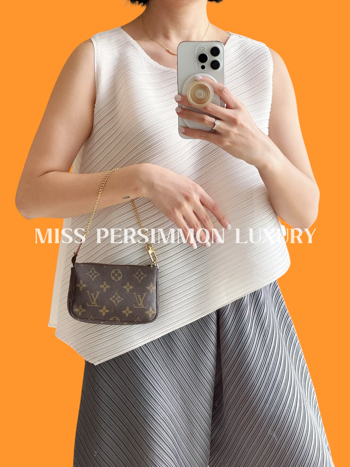 Louis Vuitton Vintage Mini Pochette Accessoires Shoulder Crossbody Bag