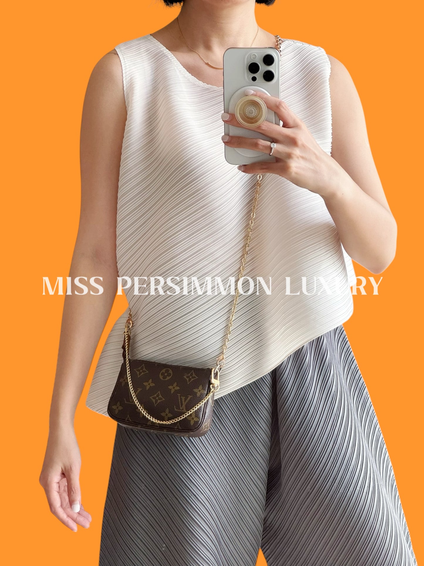 Louis Vuitton Vintage Mini Pochette Accessoires Shoulder Crossbody Bag