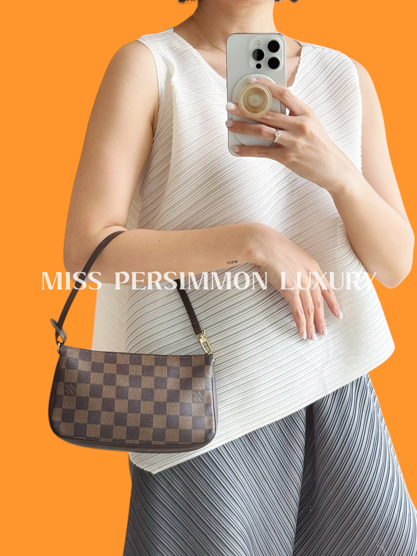Louis Vuitton Vintage Damier Navona Shoulder Crossbody Bag