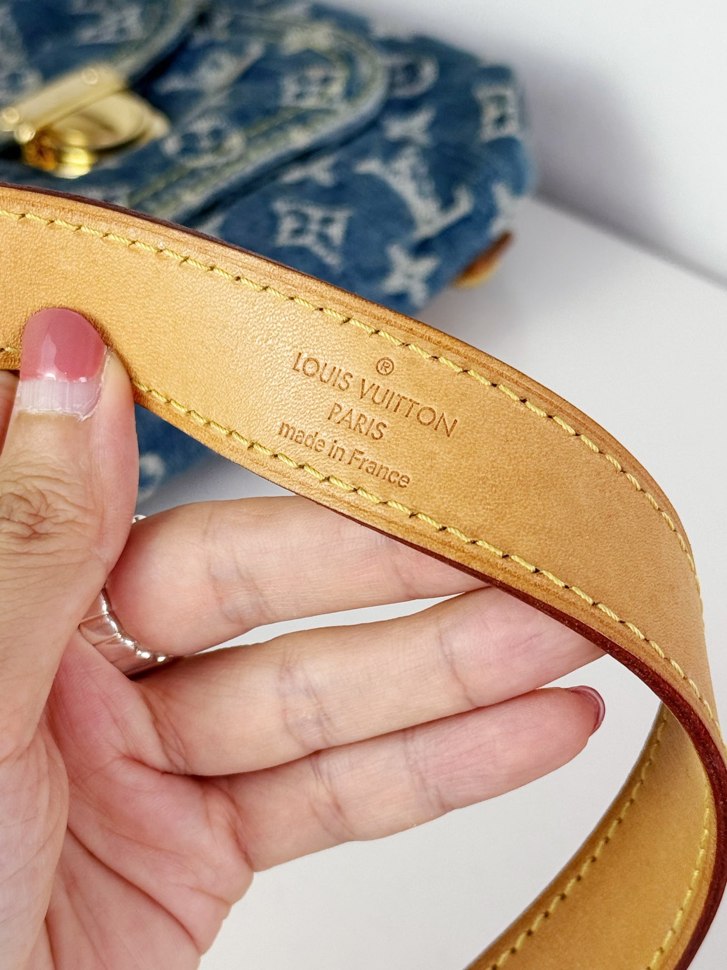 Louis Vuitton Vintage Denim Baggy GM Shoulder Bag