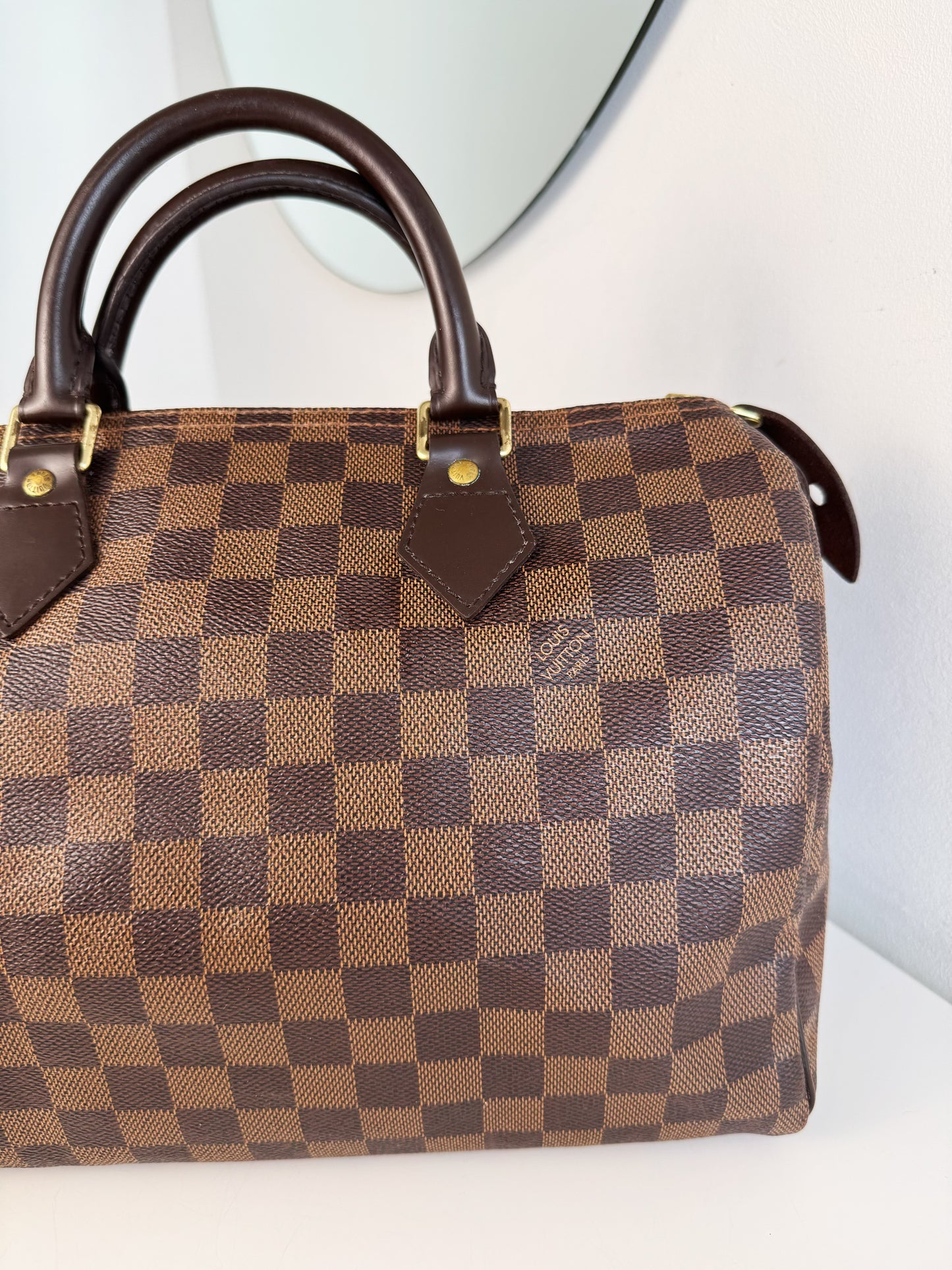 Louis Vuitton Vintage Damier Speedy 30 Handbag Crossbody Bag