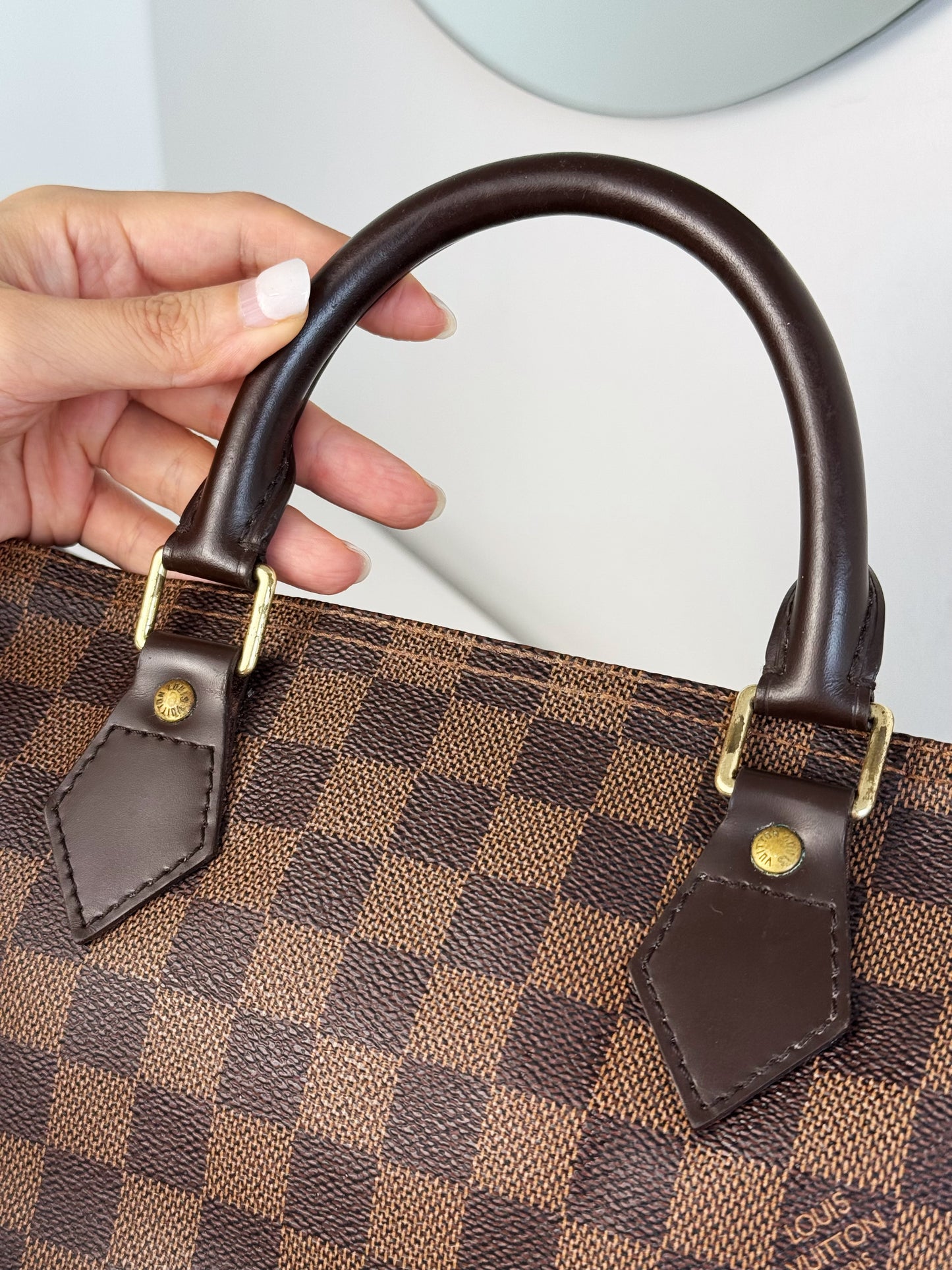 Louis Vuitton Vintage Damier Speedy 30 Handbag Crossbody Bag