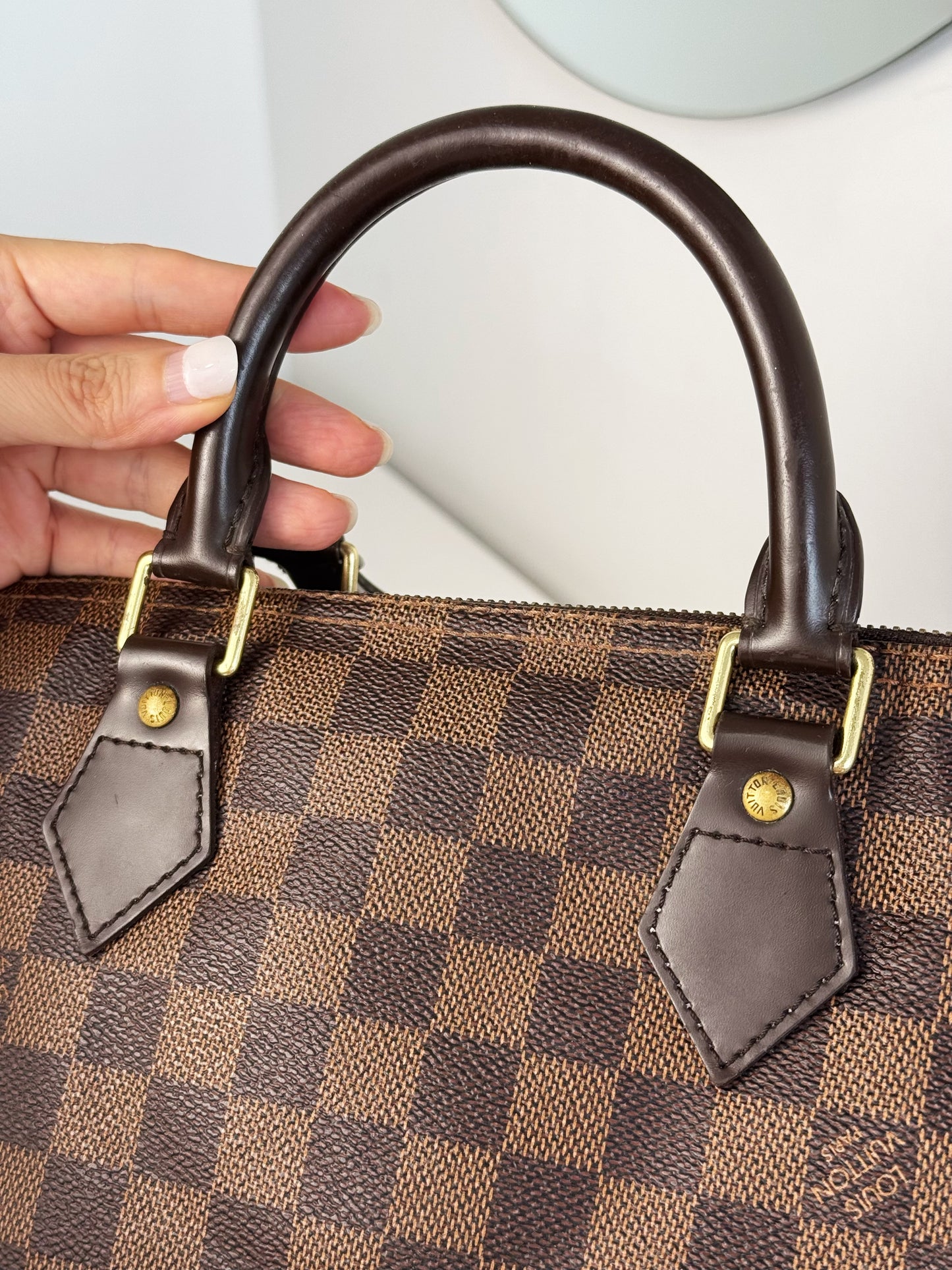 Louis Vuitton Vintage Damier Speedy 30 Handbag Crossbody Bag