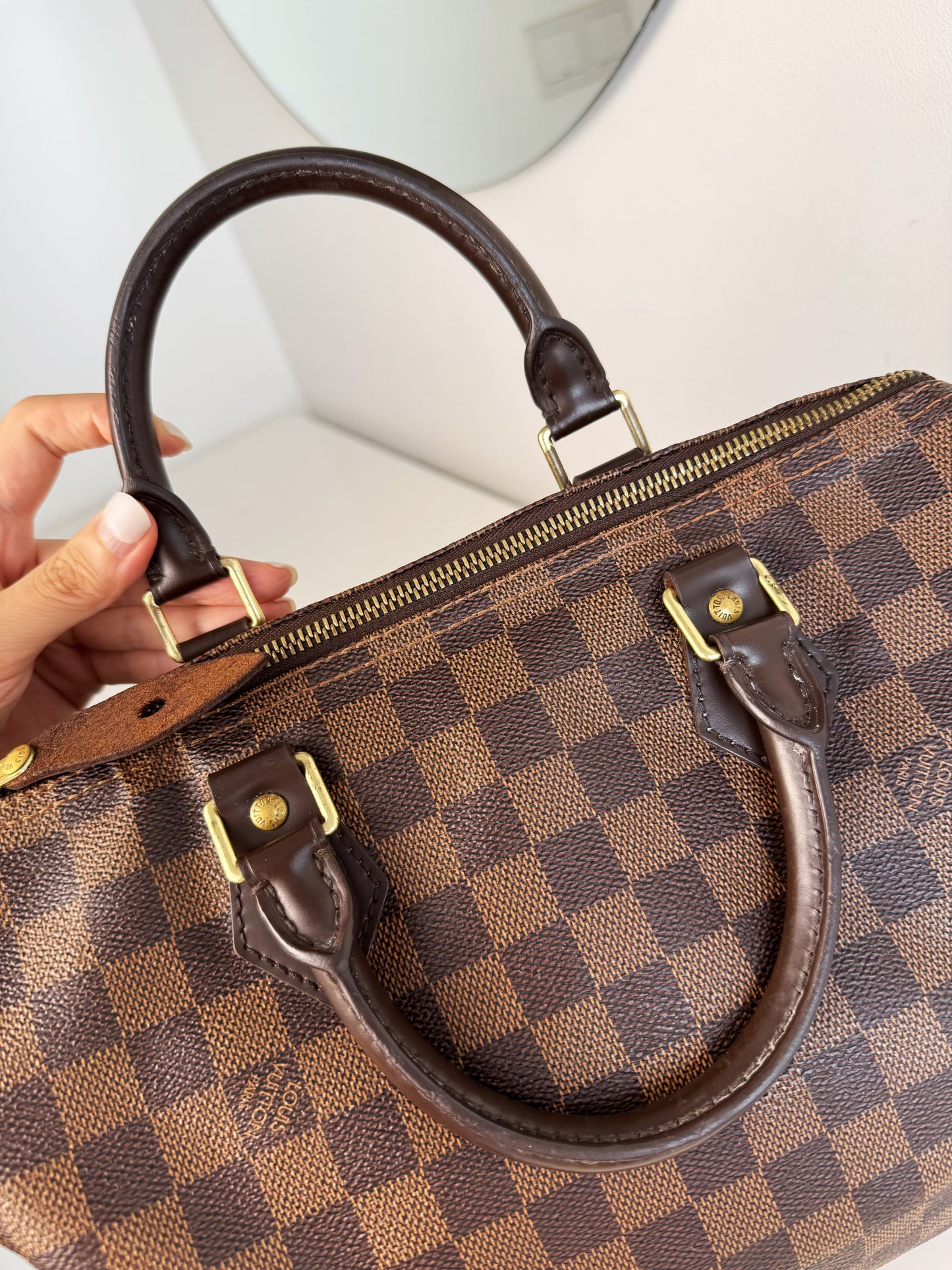 Louis Vuitton Vintage Damier Speedy 30 Handbag Crossbody Bag