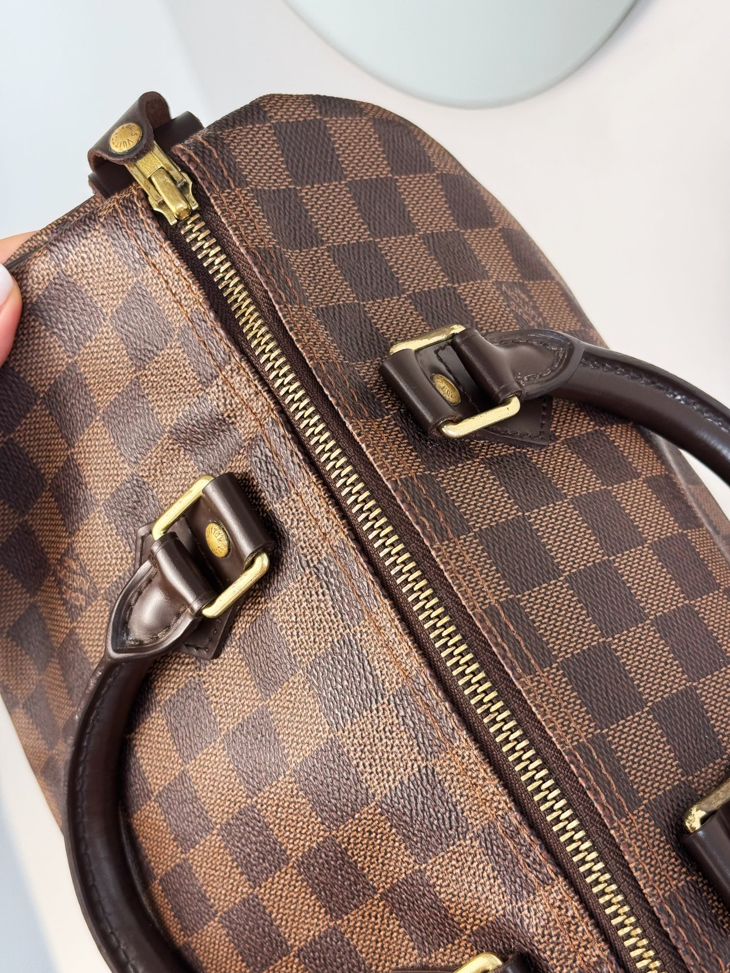 Louis Vuitton Vintage Damier Speedy 30 Handbag Crossbody Bag