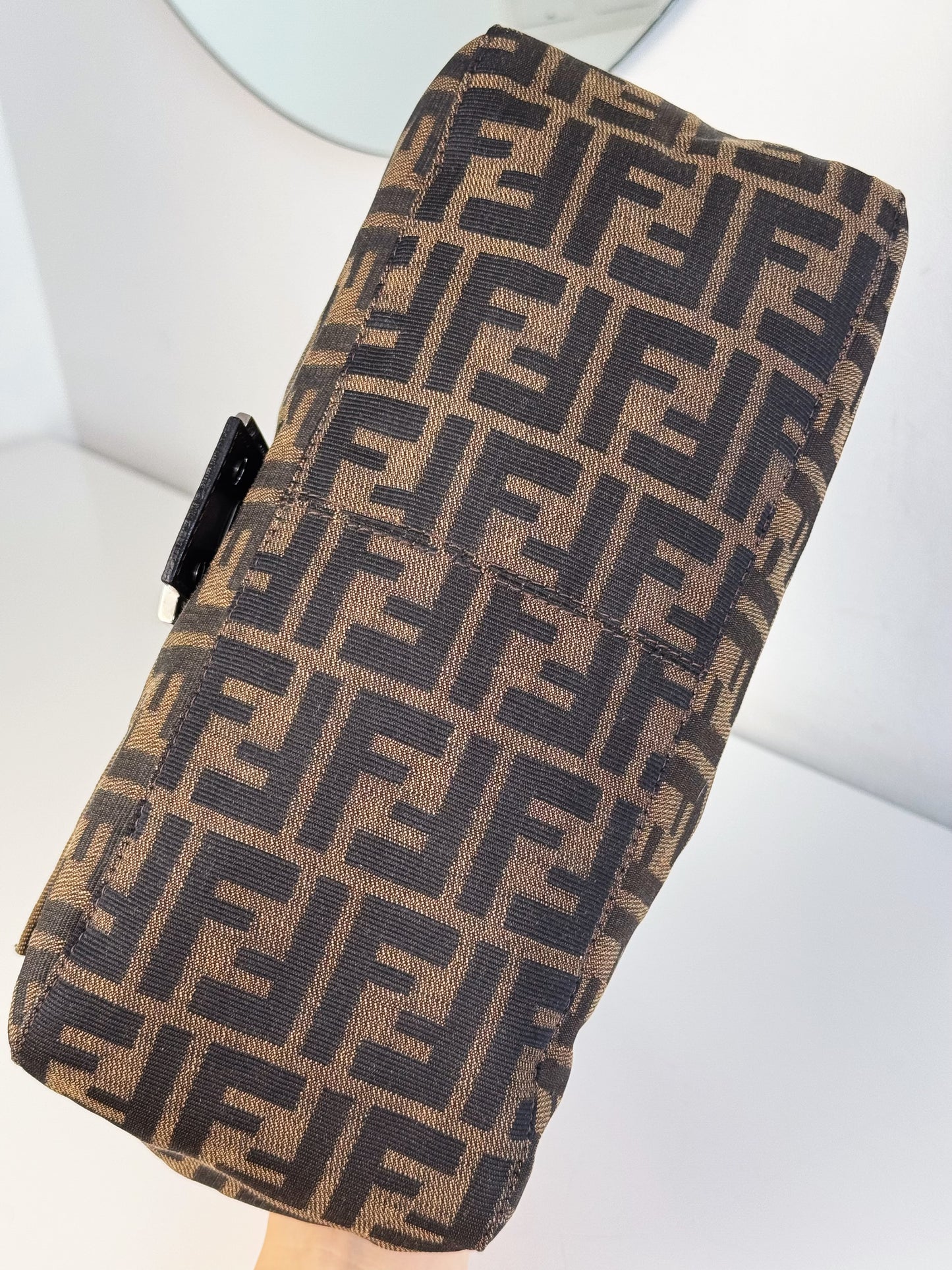 Fendi Vintage Zucca Mamma Baguette Shoulder Bag